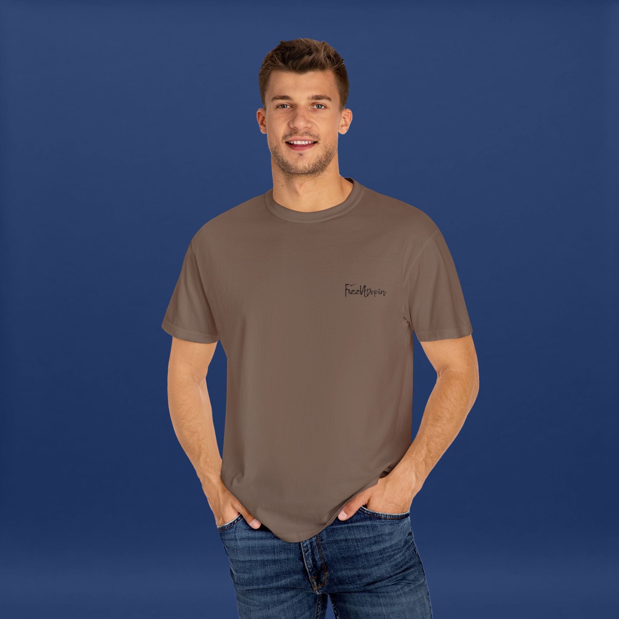 Digital Distortion Typography- Summer Short Sleeve Graphic Tee for Men & Women