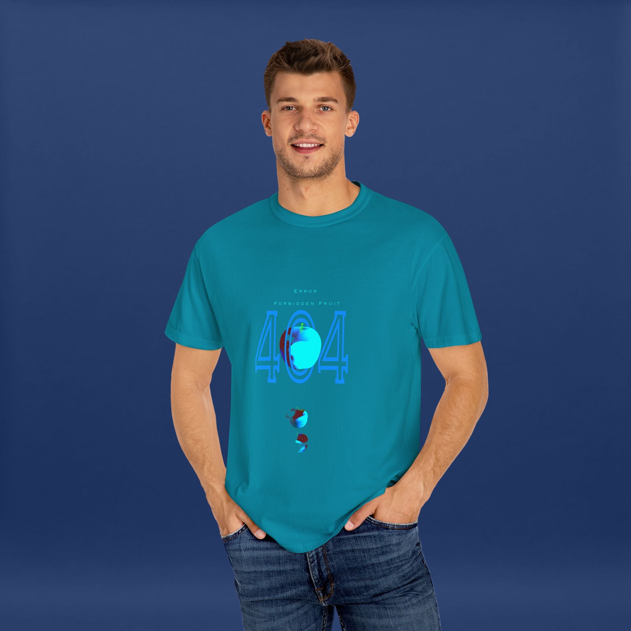 404apple T-Shirt - Summer Short Sleeve Graphic Tee for Men & Women
