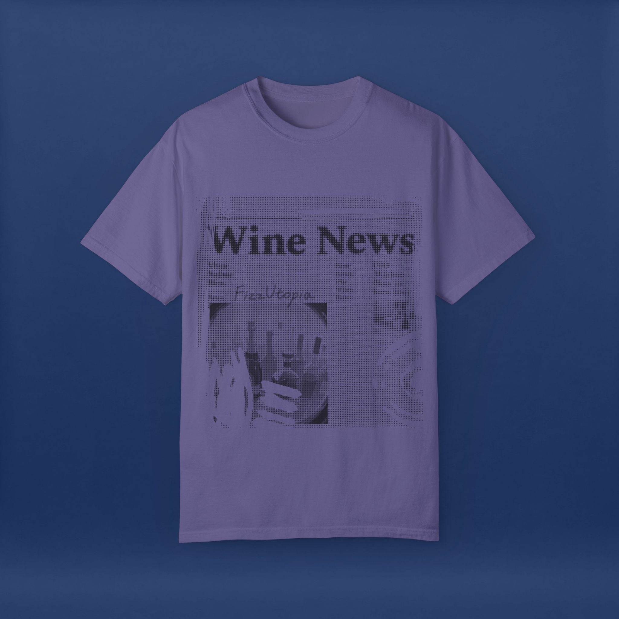 wine news - Summer Short Sleeve Graphic Tee for Men & Women（black）