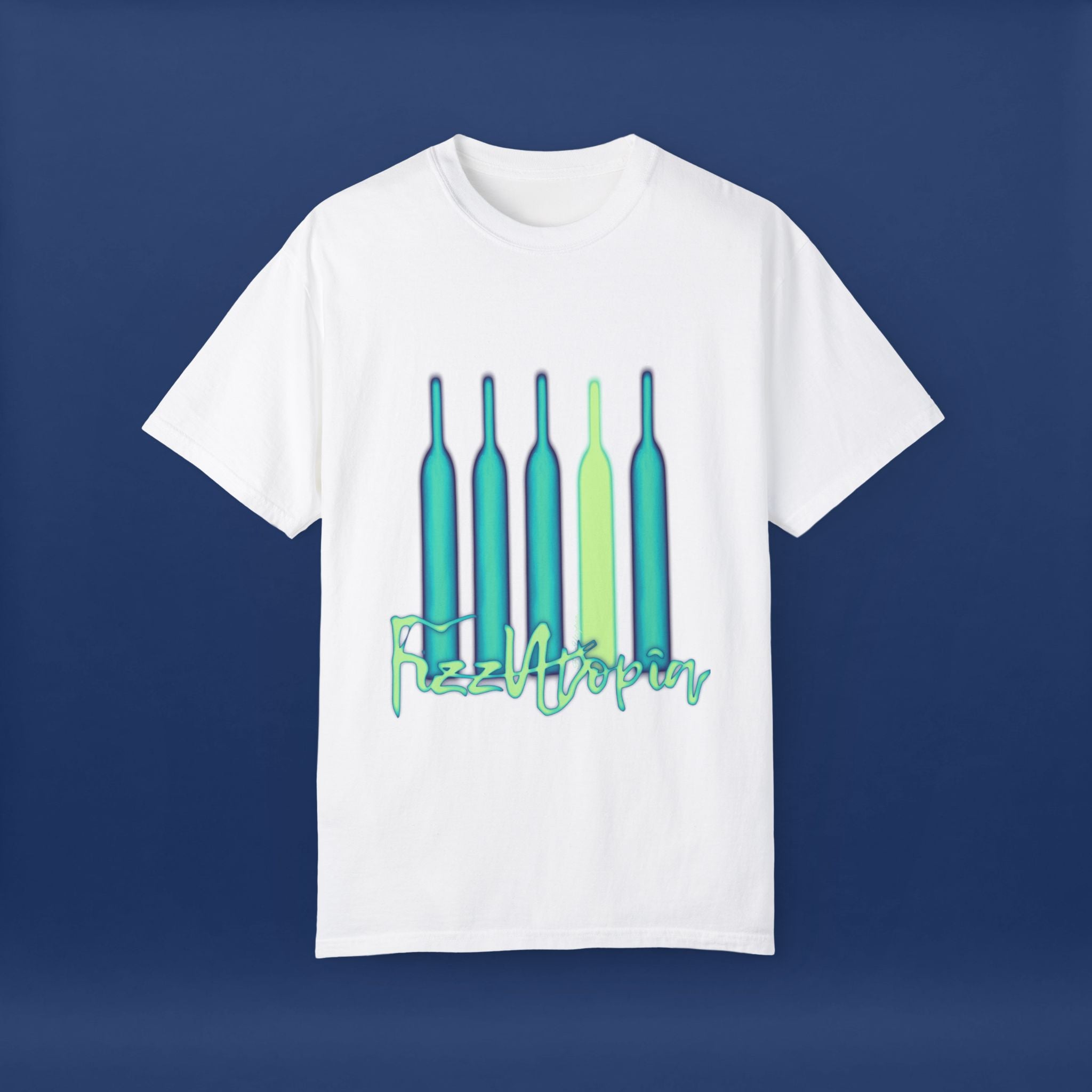 Cyberpunk Neon Vodka  Summer Short Sleeve Graphic Tee for Men & Women