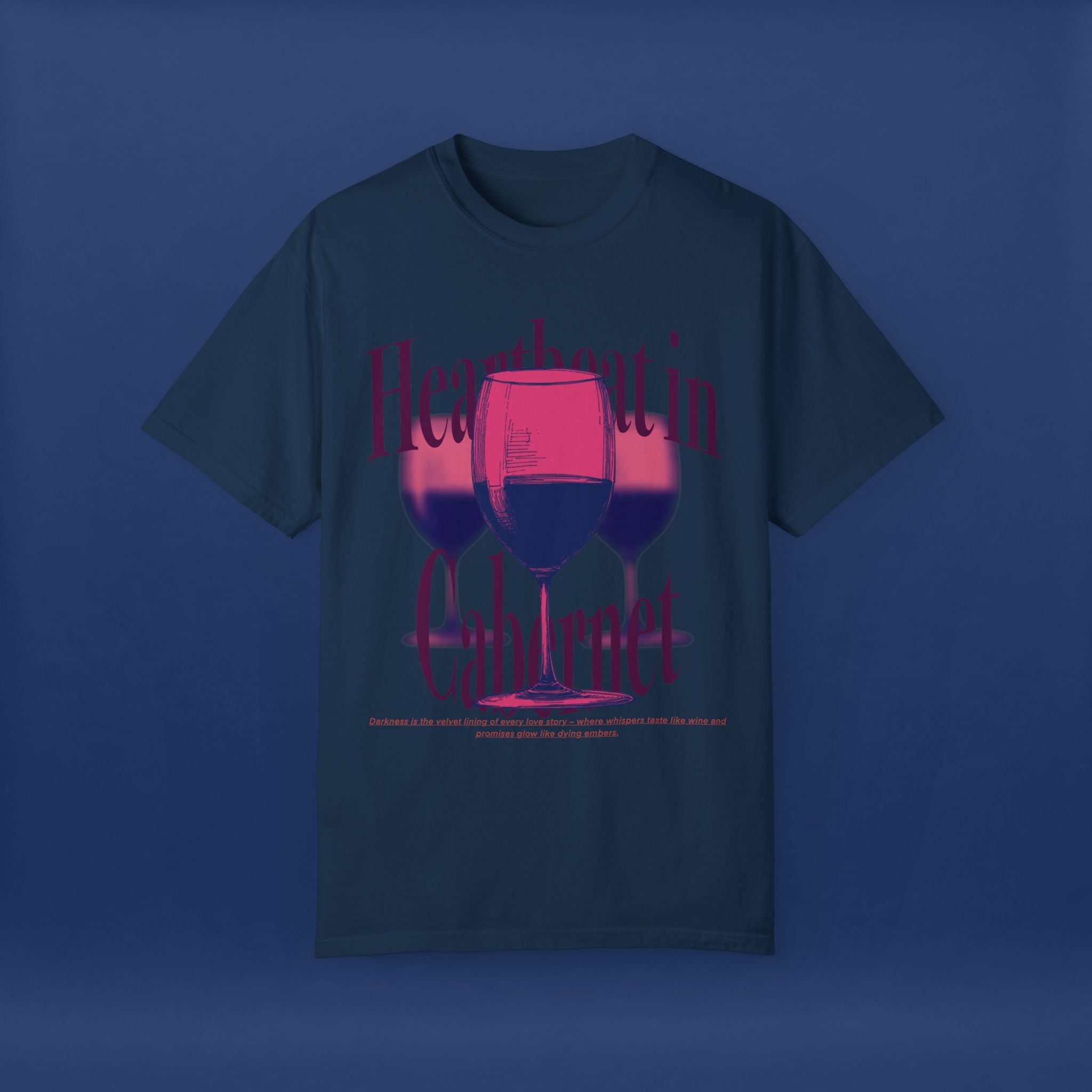 Red Wine Glass - Summer Short Sleeve Graphic Tee for Men & Women