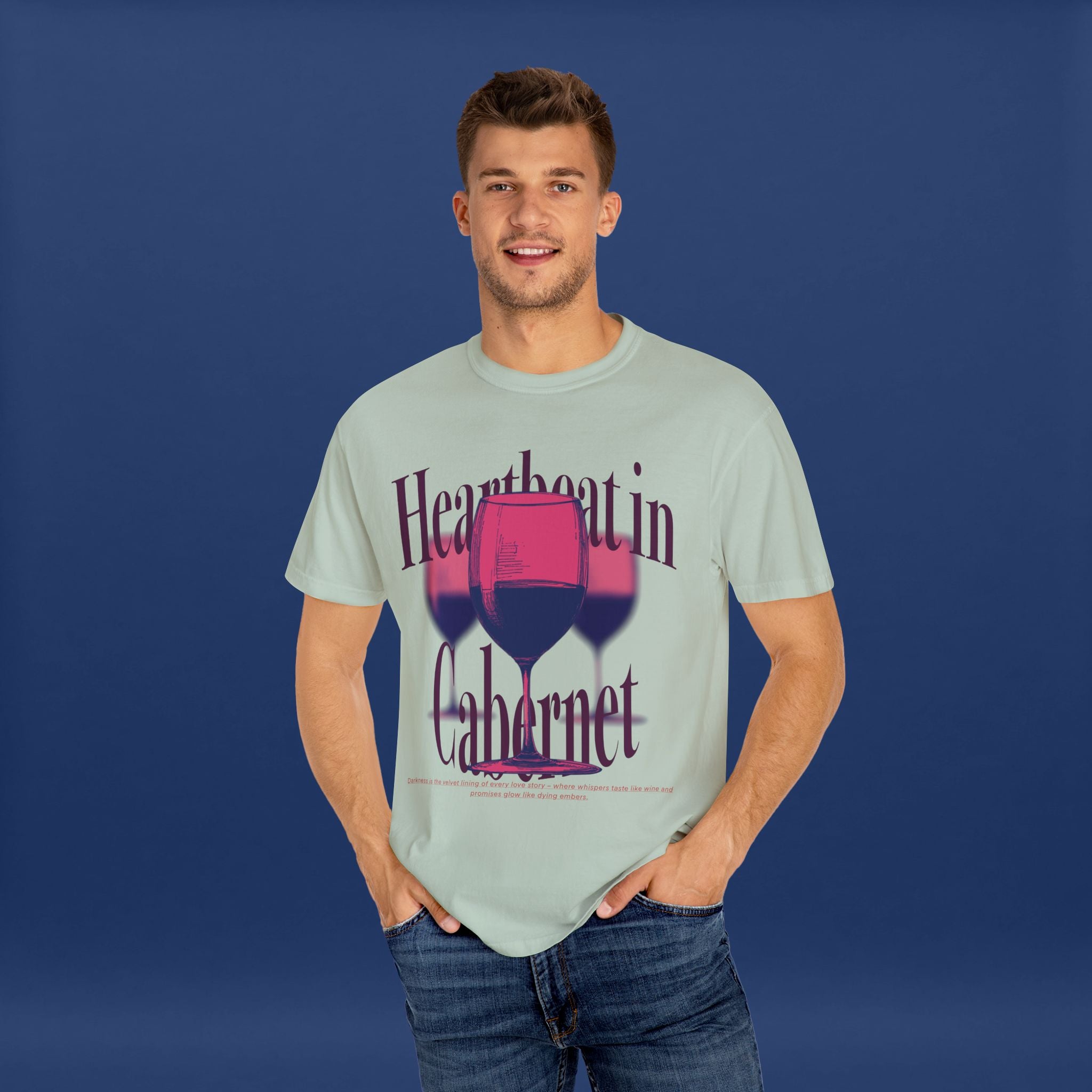 Red Wine Glass - Summer Short Sleeve Graphic Tee for Men & Women