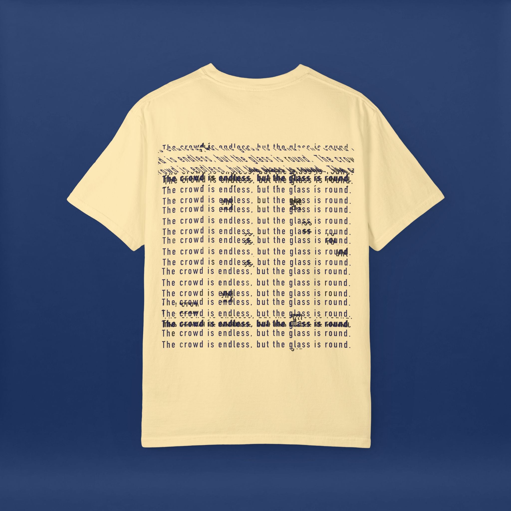 Digital Distortion Typography- Summer Short Sleeve Graphic Tee for Men & Women