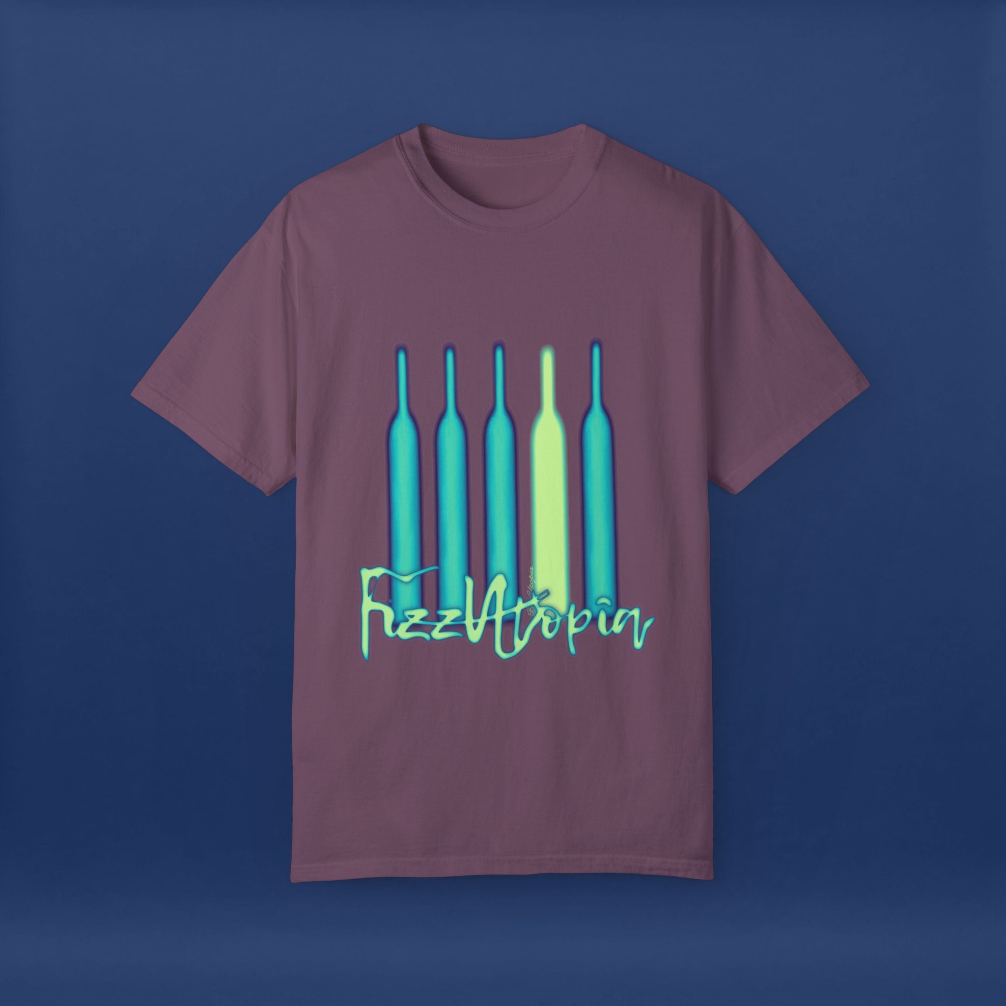 Cyberpunk Neon Vodka  Summer Short Sleeve Graphic Tee for Men & Women