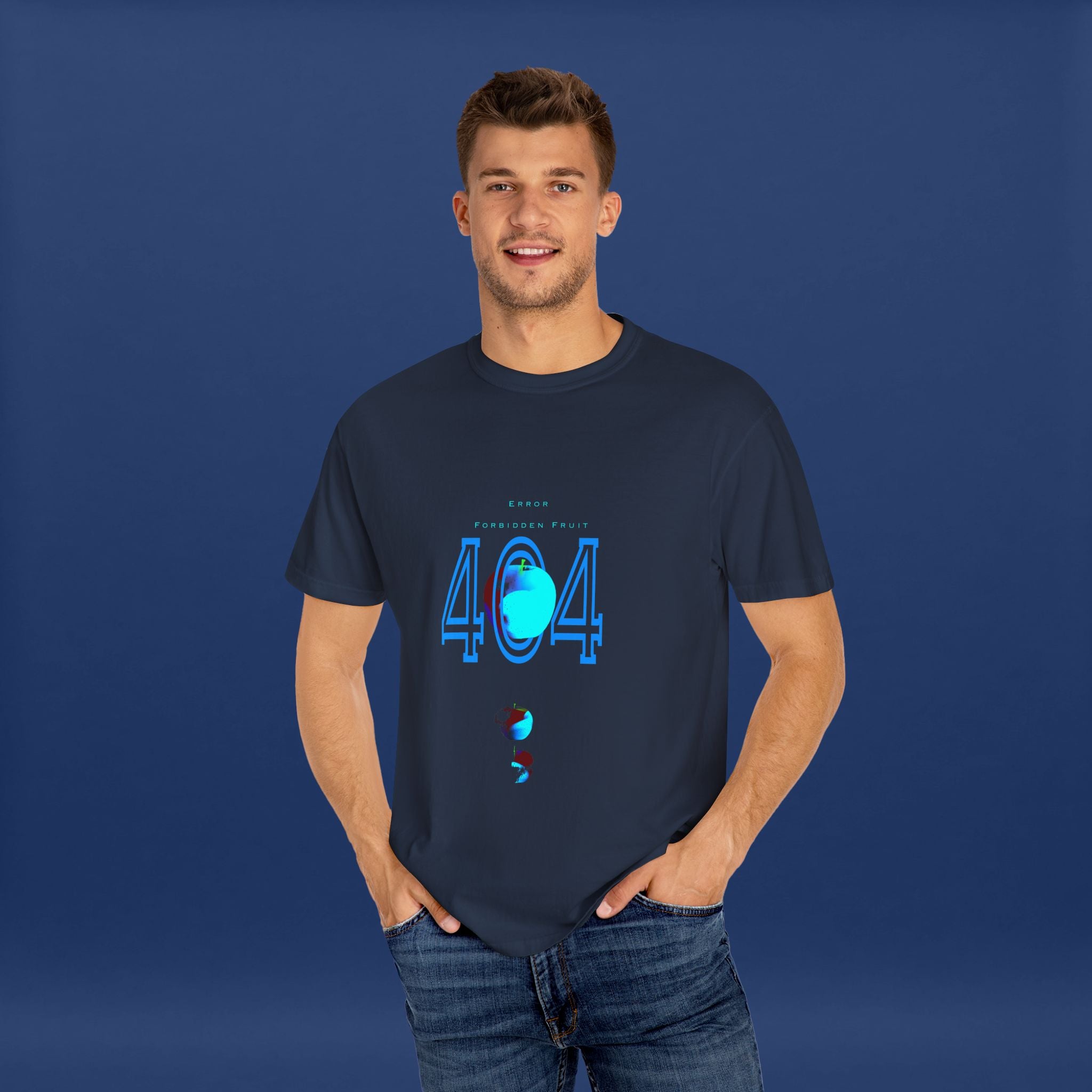 404apple T-Shirt - Summer Short Sleeve Graphic Tee for Men & Women