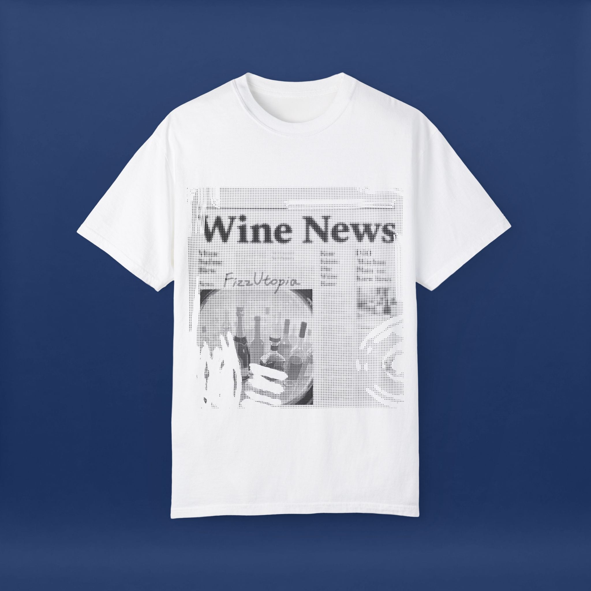 wine news - Summer Short Sleeve Graphic Tee for Men & Women（black）