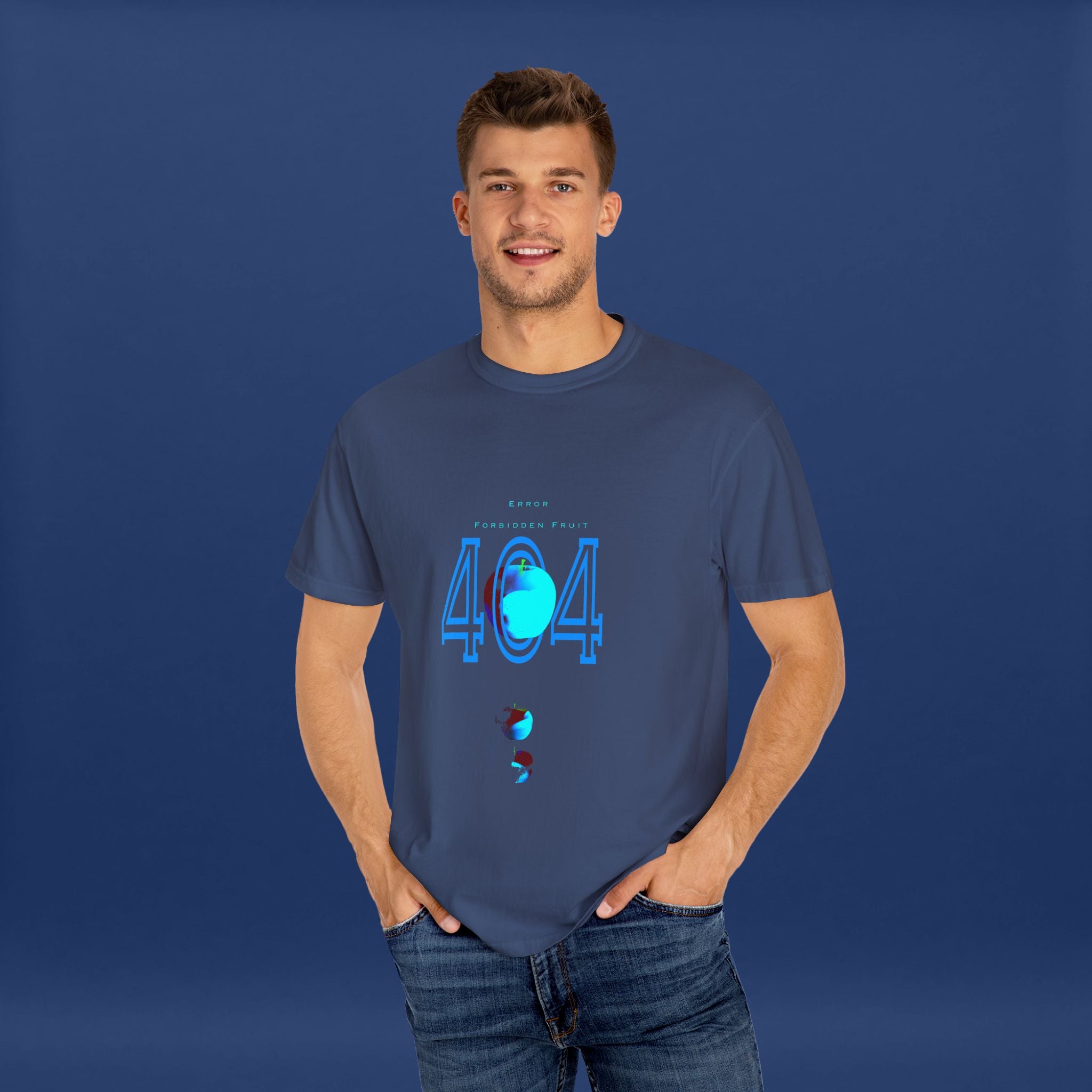 404apple T-Shirt - Summer Short Sleeve Graphic Tee for Men & Women