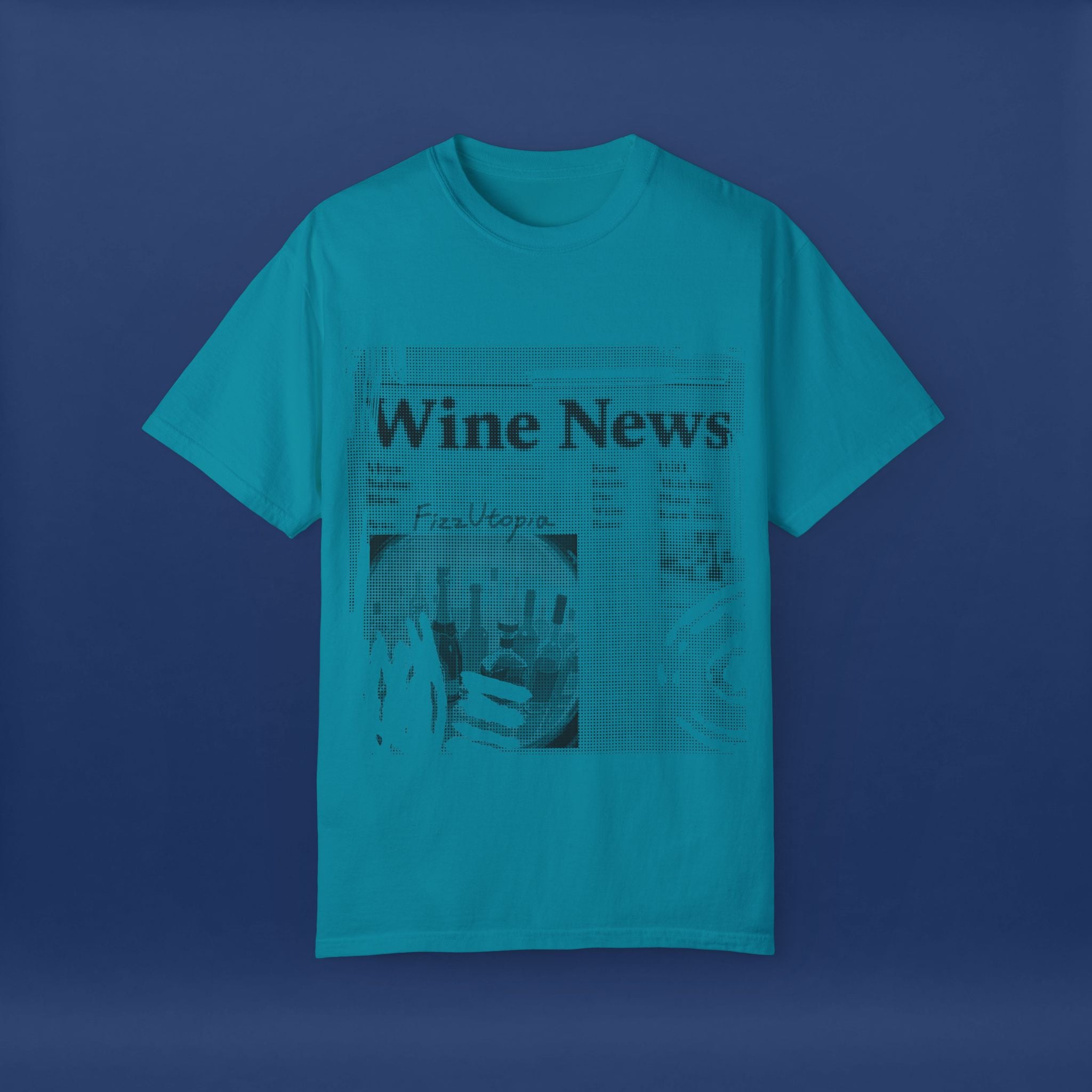wine news - Summer Short Sleeve Graphic Tee for Men & Women（black）