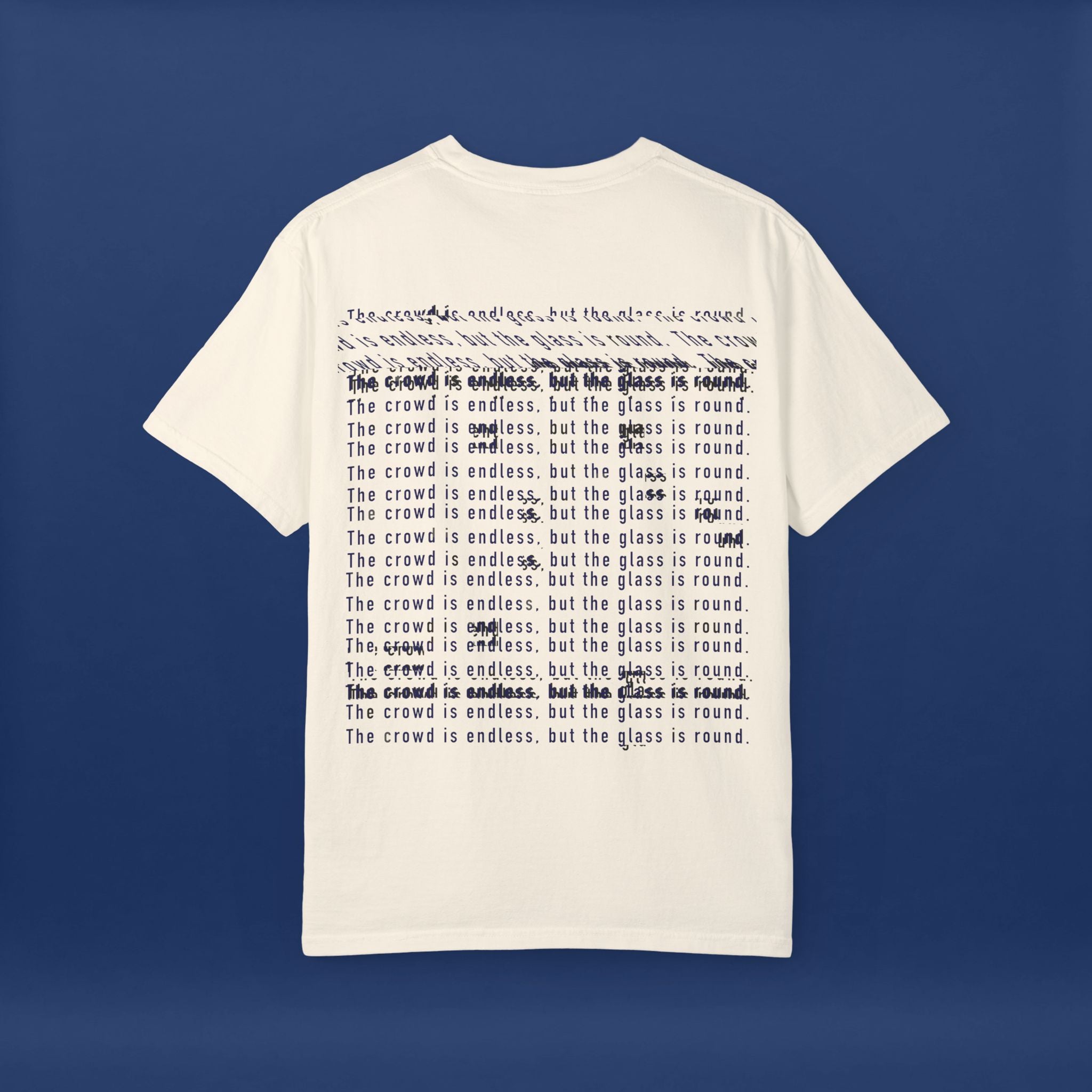 Digital Distortion Typography- Summer Short Sleeve Graphic Tee for Men & Women
