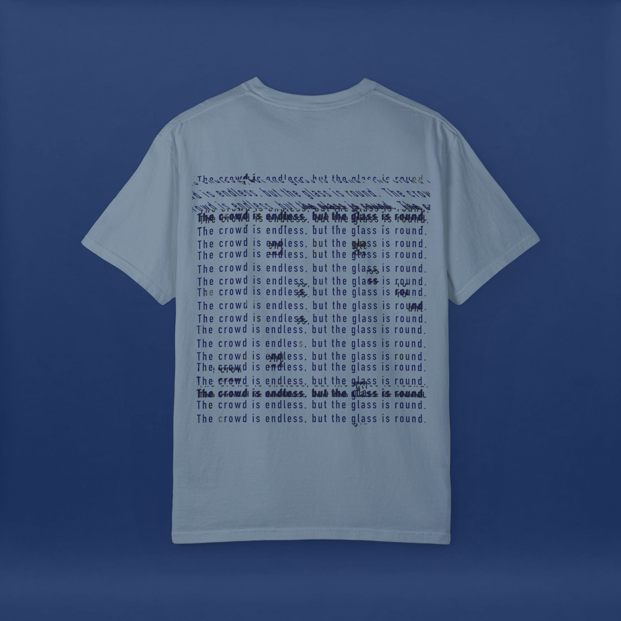 Digital Distortion Typography- Summer Short Sleeve Graphic Tee for Men & Women