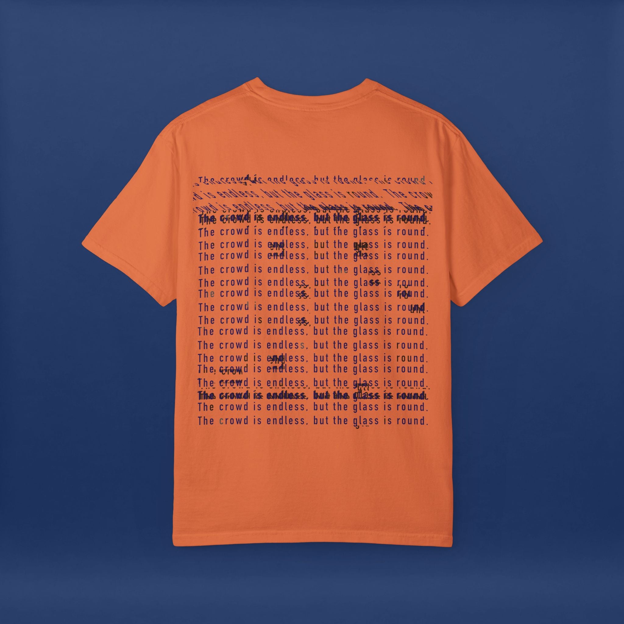 Digital Distortion Typography- Summer Short Sleeve Graphic Tee for Men & Women