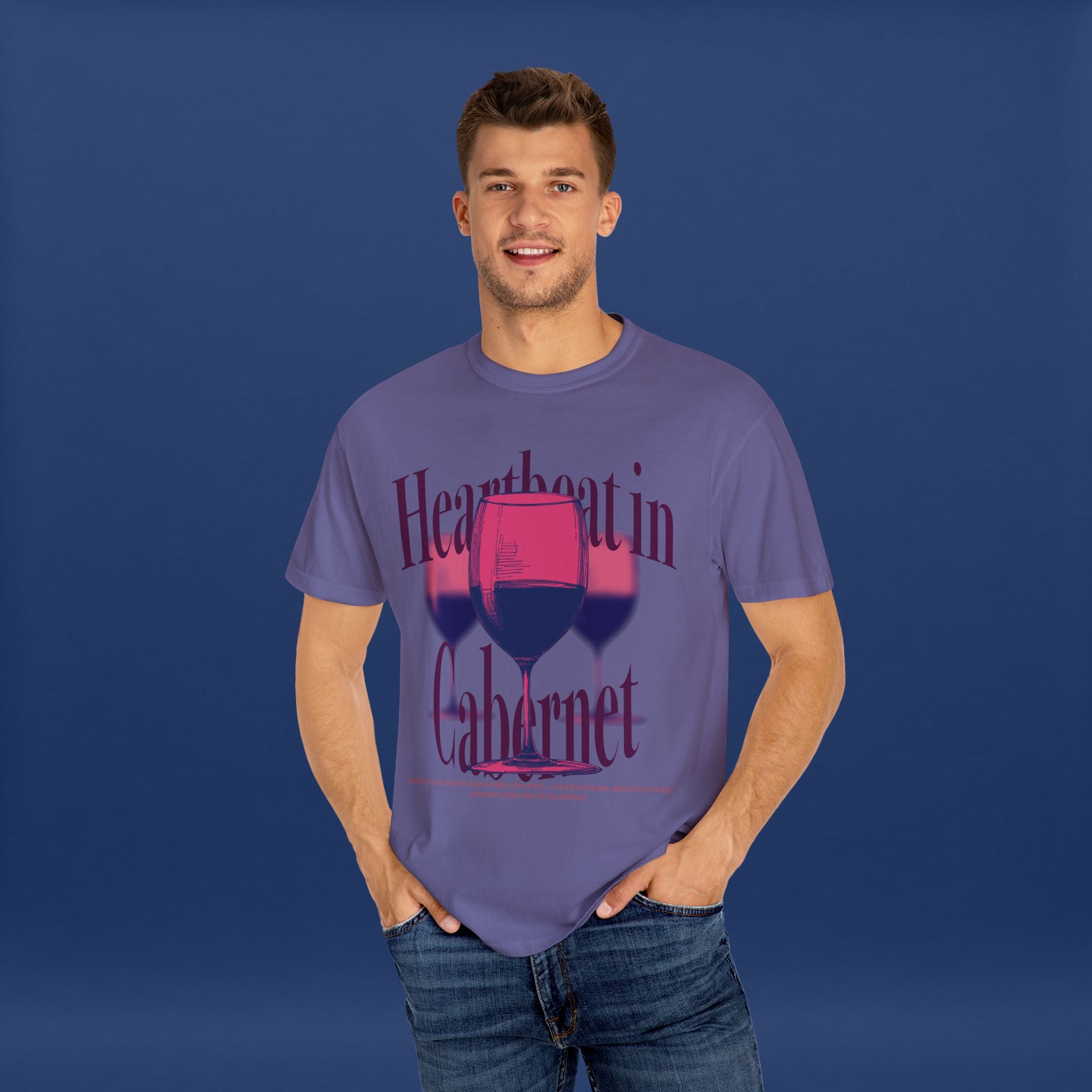 Red Wine Glass - Summer Short Sleeve Graphic Tee for Men & Women