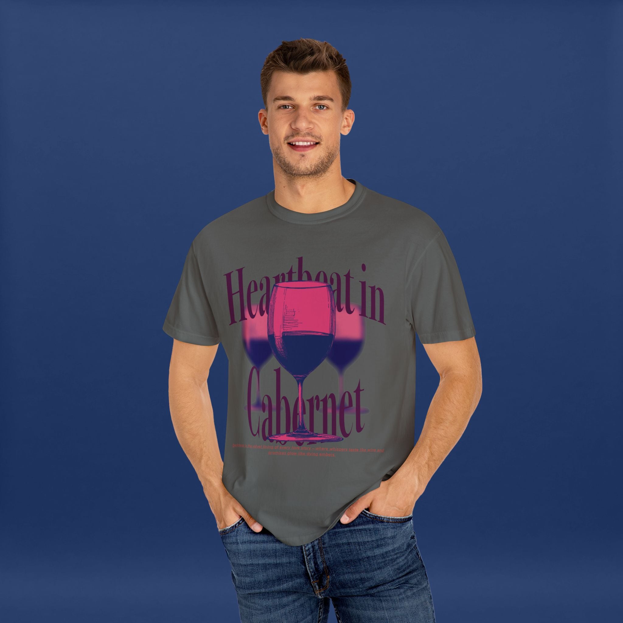 Red Wine Glass - Summer Short Sleeve Graphic Tee for Men & Women
