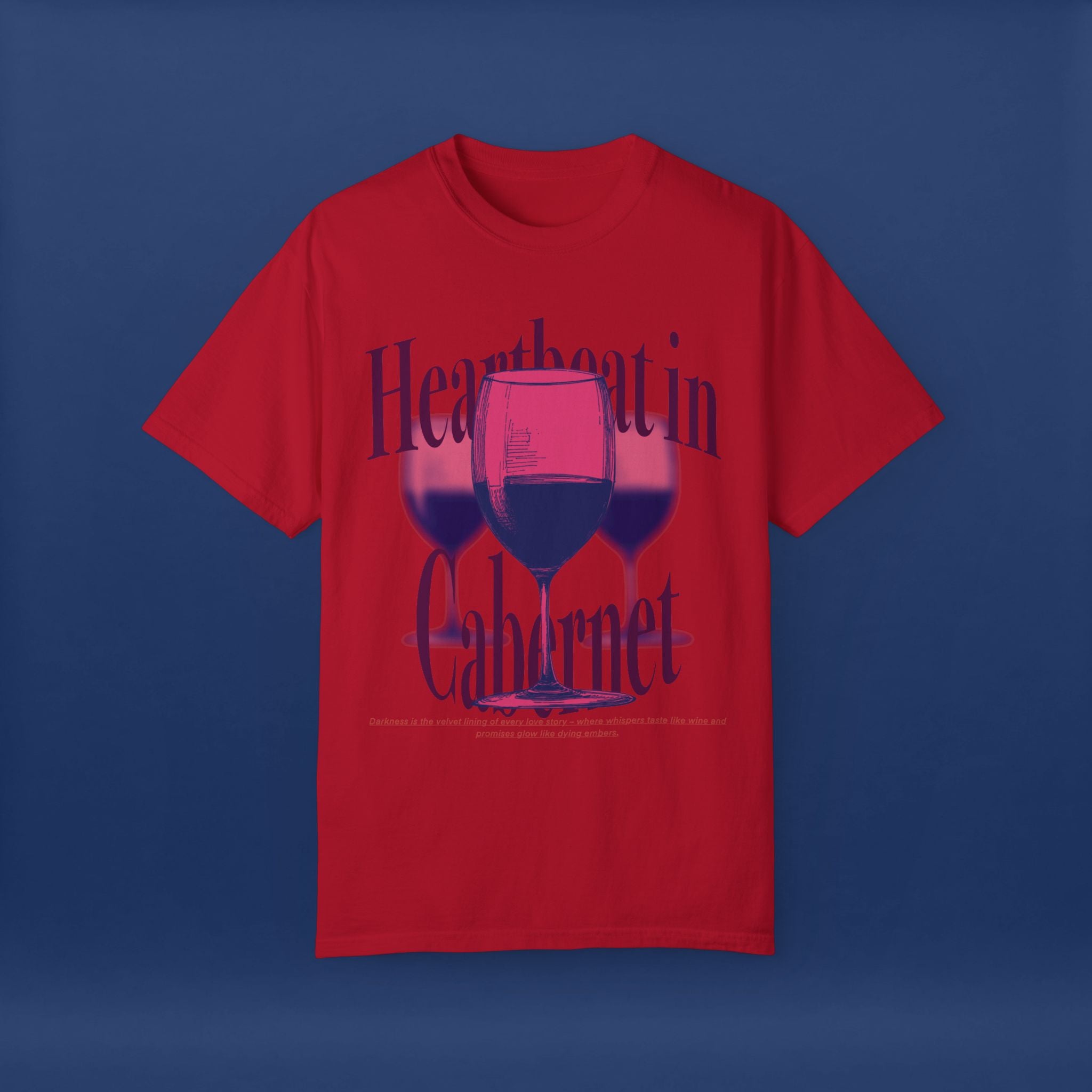 Red Wine Glass - Summer Short Sleeve Graphic Tee for Men & Women
