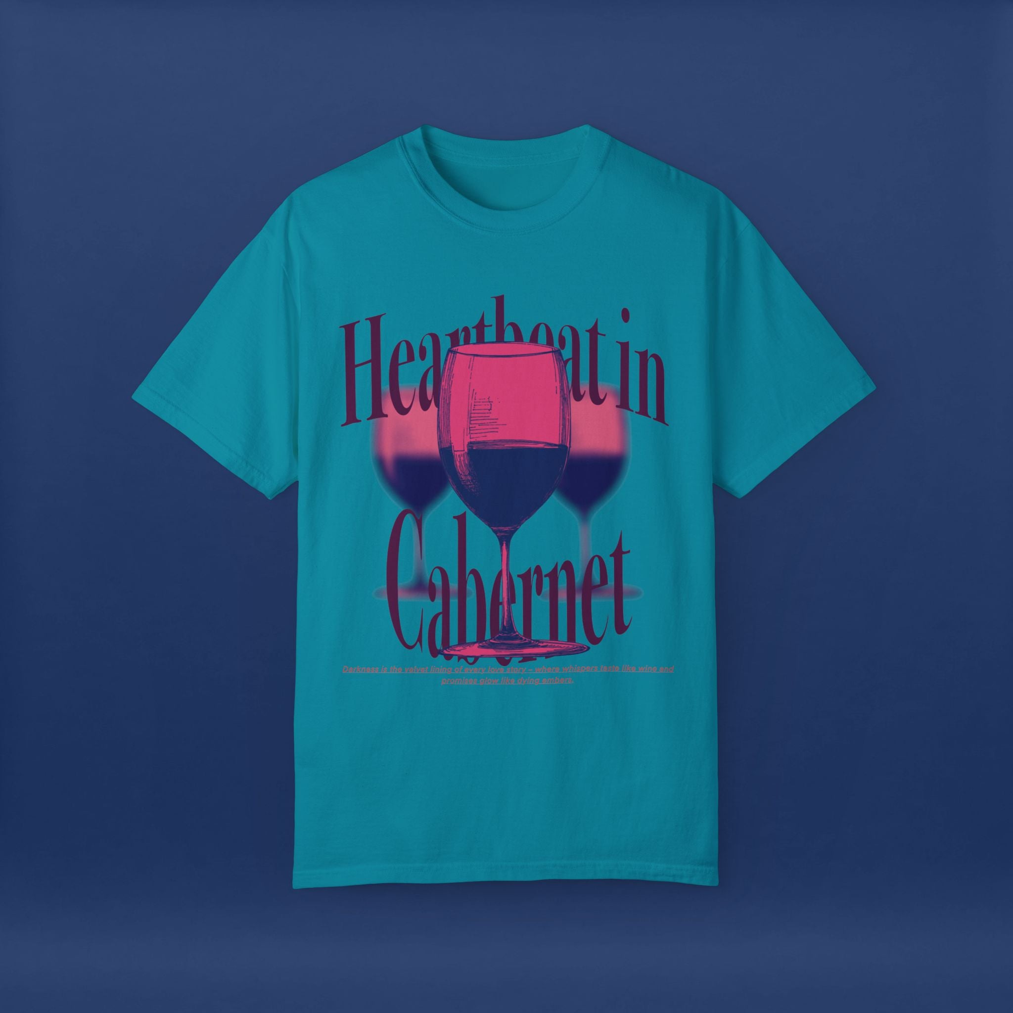 Red Wine Glass - Summer Short Sleeve Graphic Tee for Men & Women