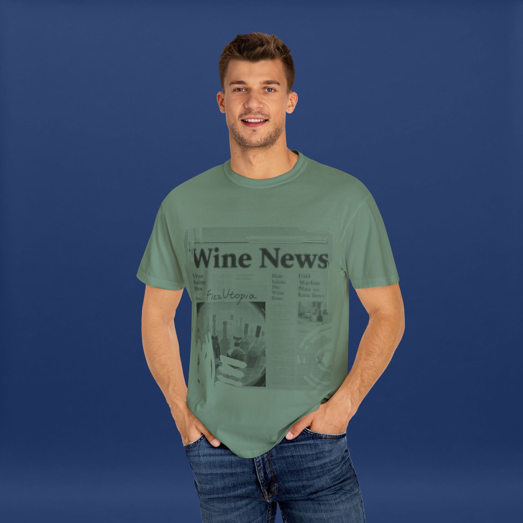 wine news - Summer Short Sleeve Graphic Tee for Men & Women（black）