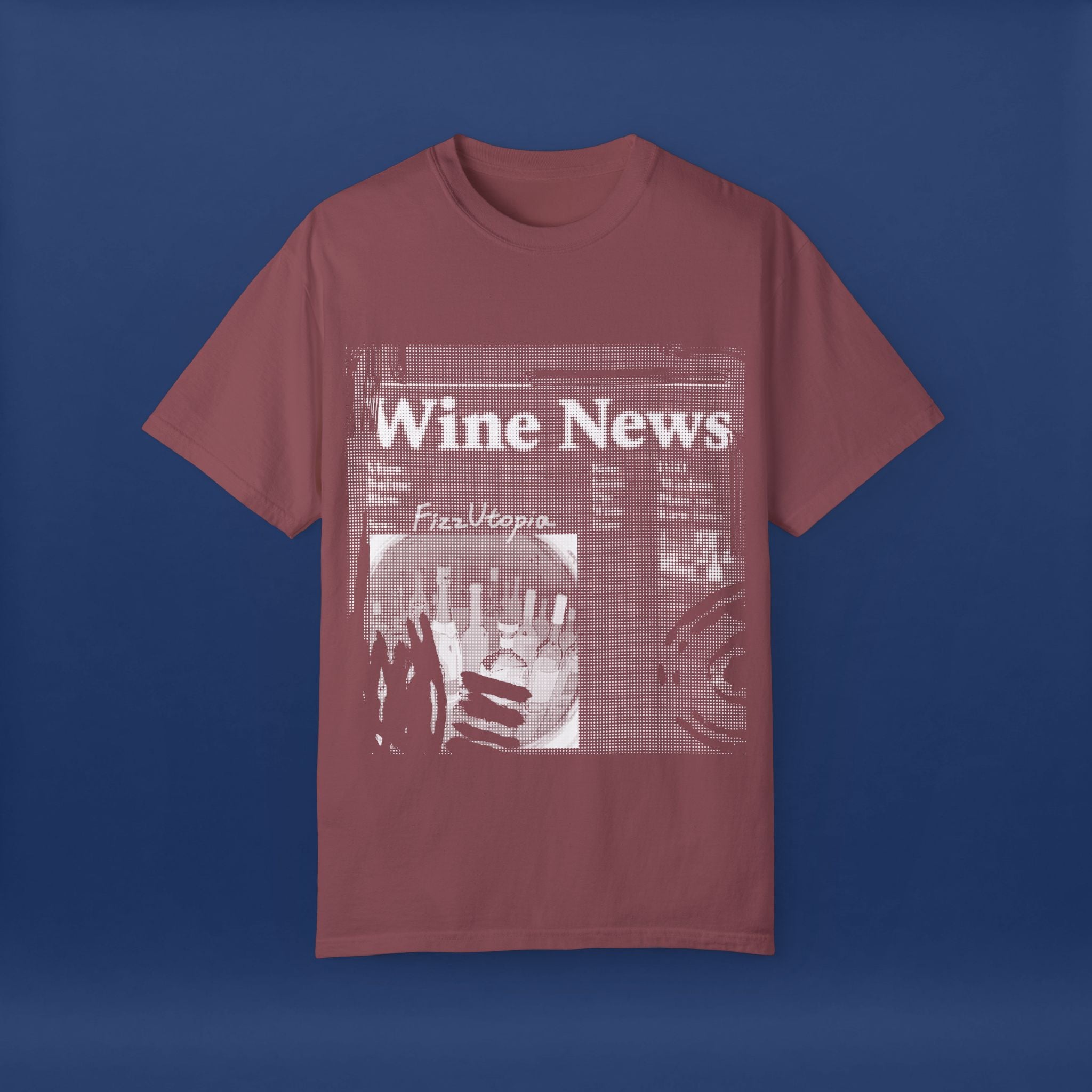 wine news - Summer Short Sleeve Graphic Tee for Men & Women（white）