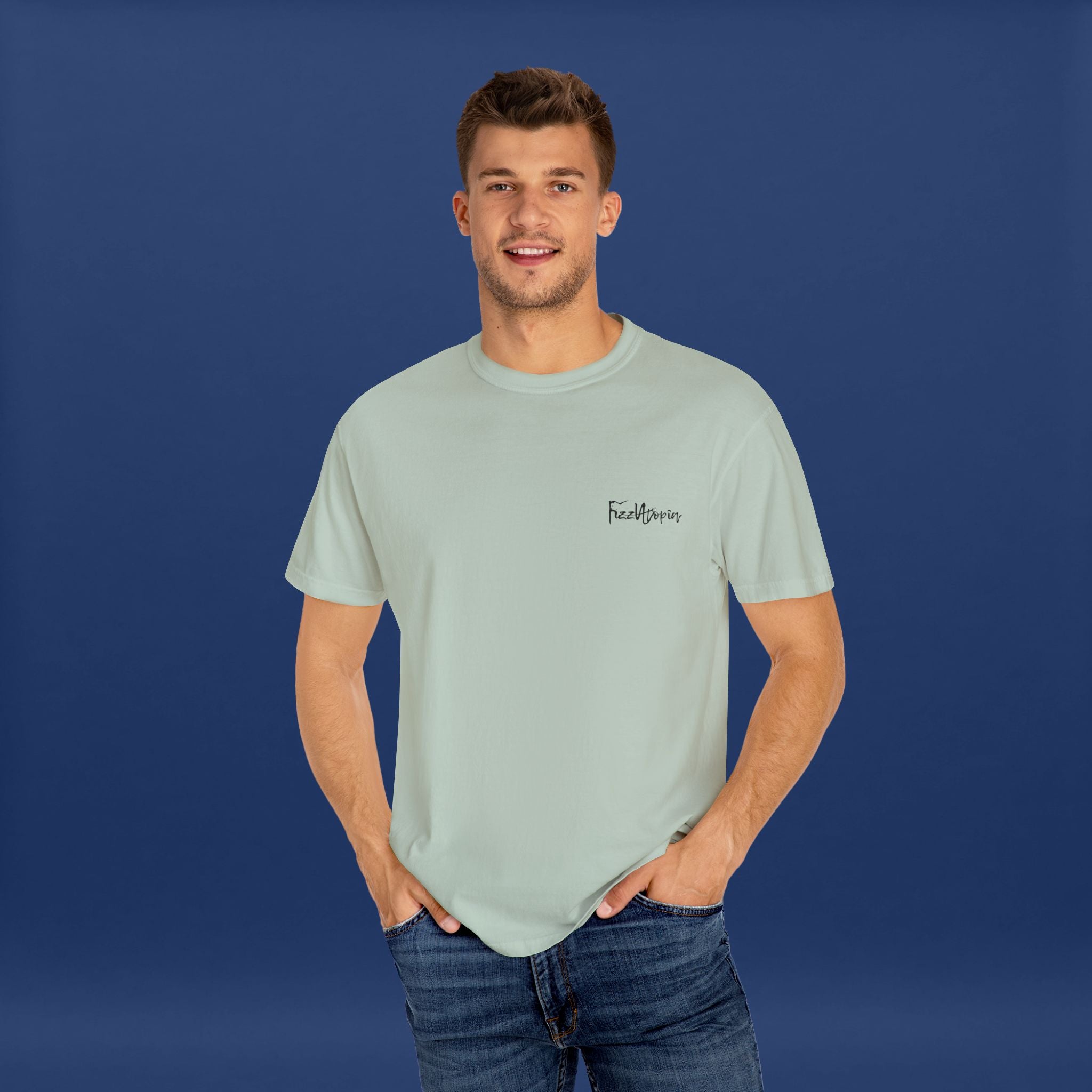 Digital Distortion Typography- Summer Short Sleeve Graphic Tee for Men & Women