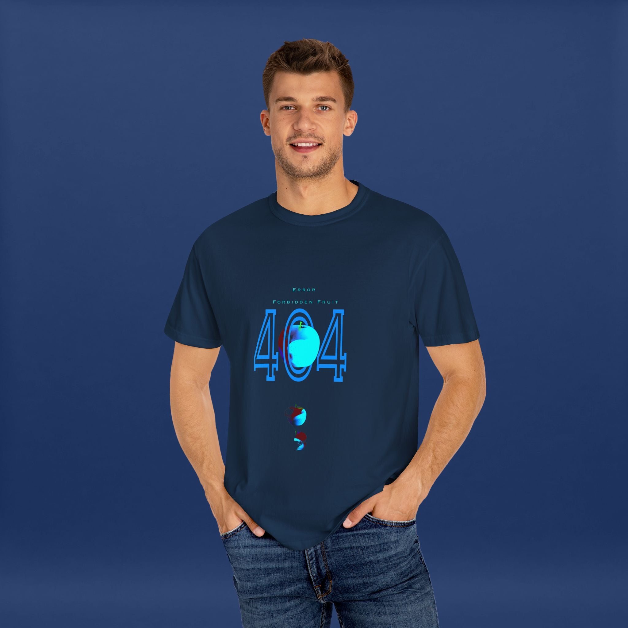404apple T-Shirt - Summer Short Sleeve Graphic Tee for Men & Women