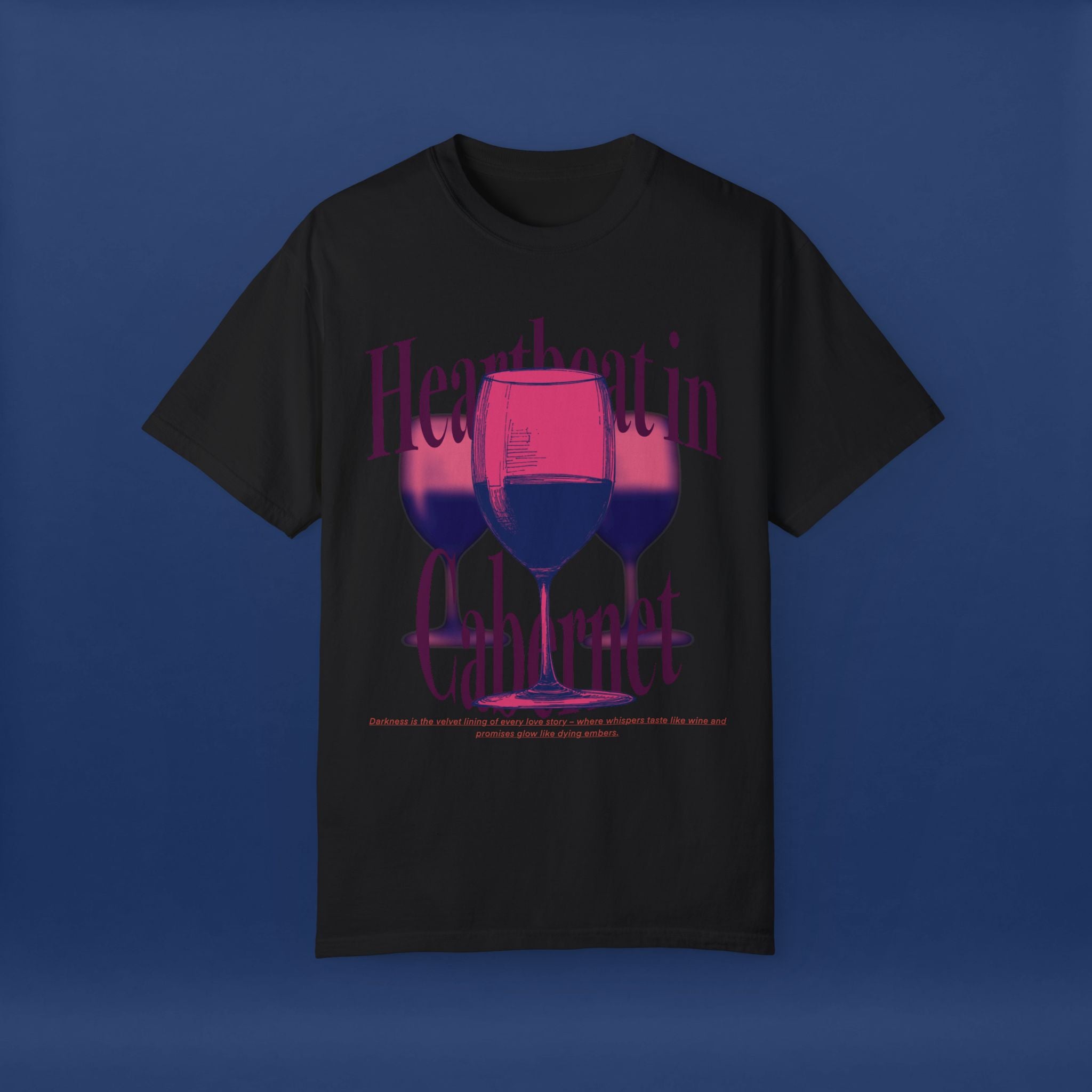 Red Wine Glass - Summer Short Sleeve Graphic Tee for Men & Women