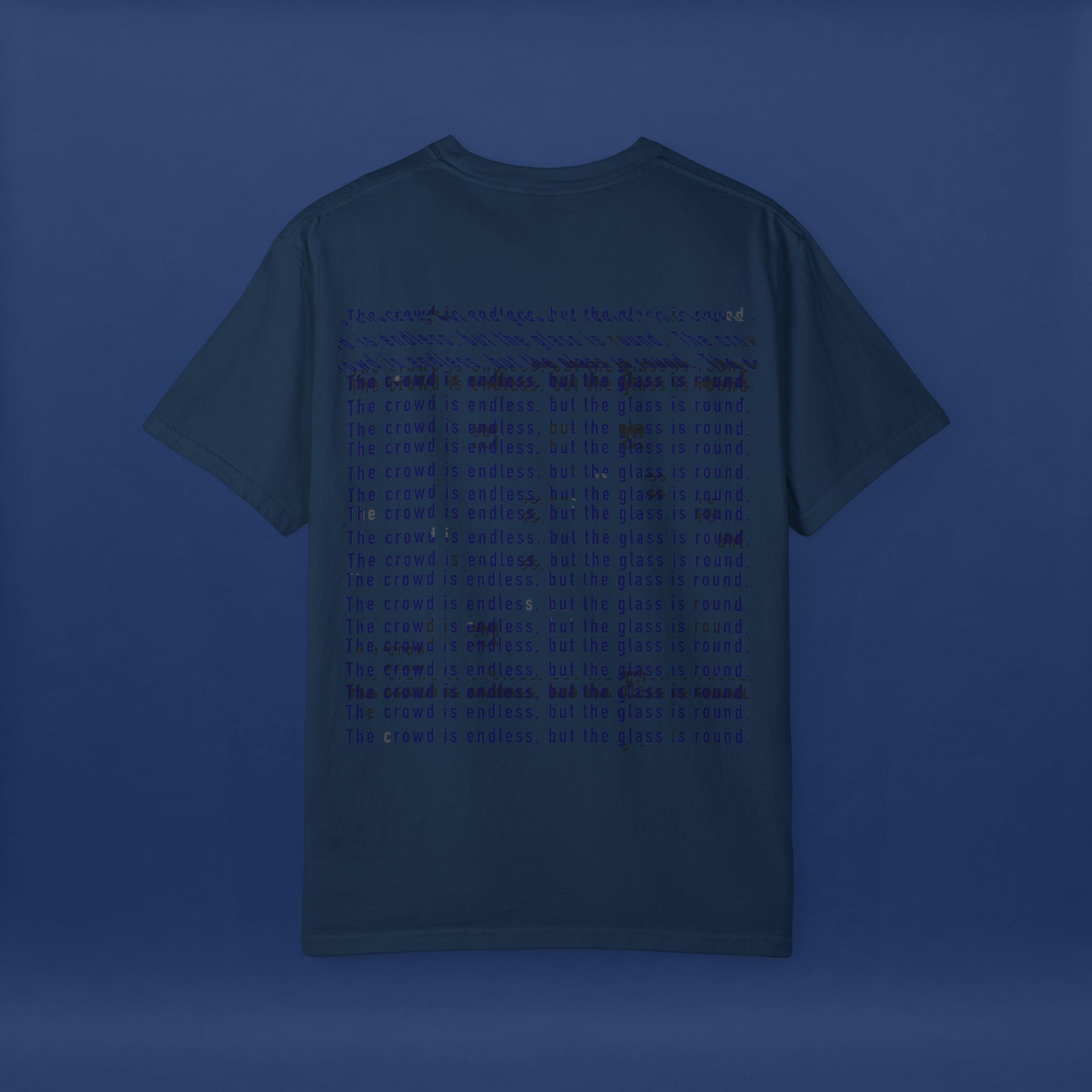 Digital Distortion Typography- Summer Short Sleeve Graphic Tee for Men & Women