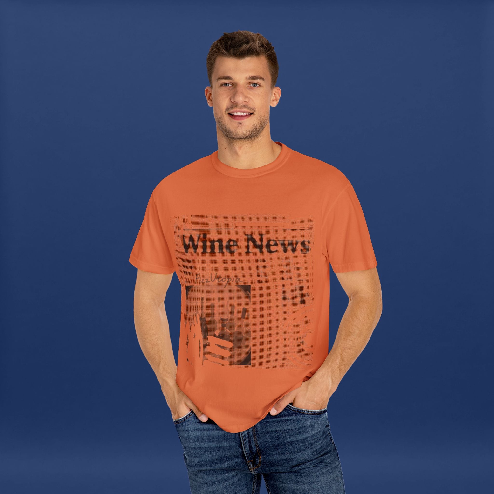 wine news - Summer Short Sleeve Graphic Tee for Men & Women（black）