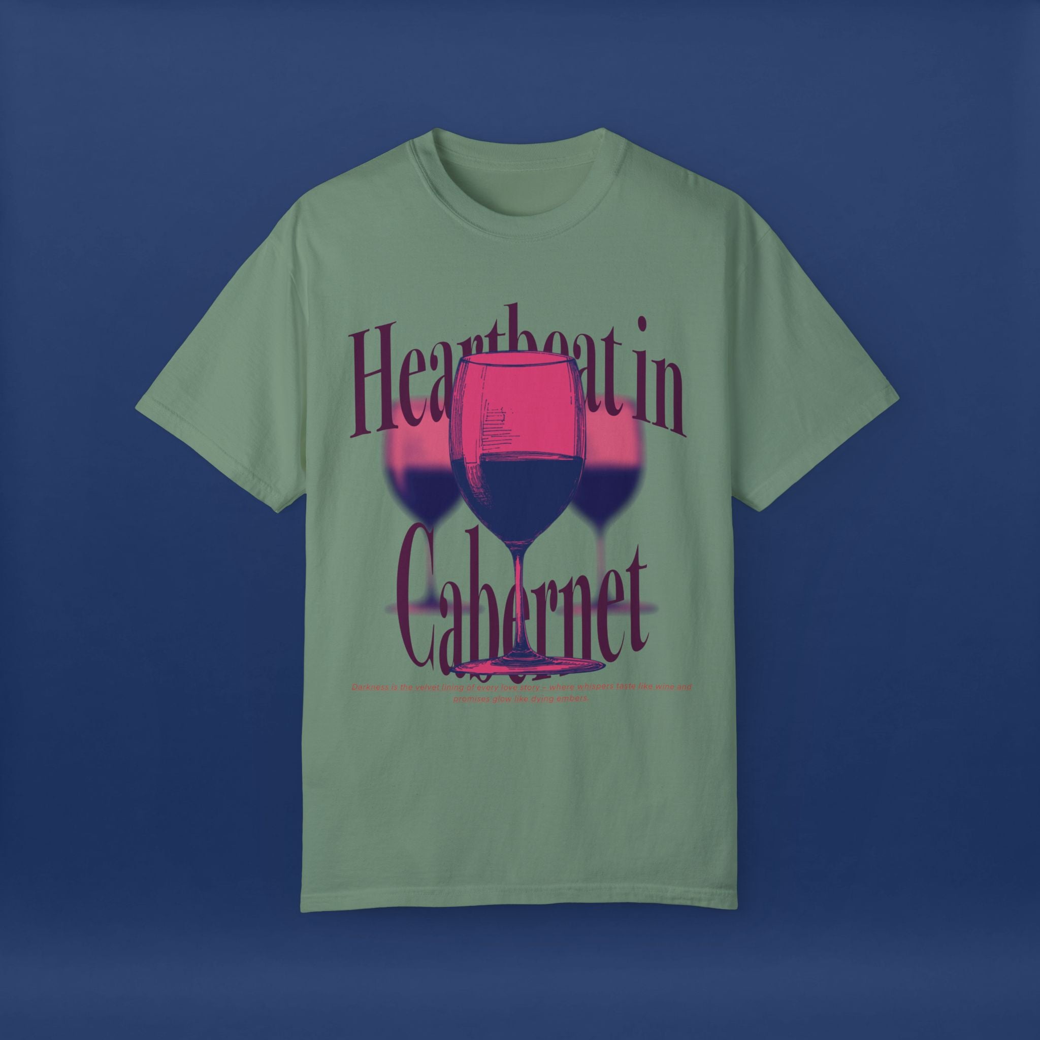 Red Wine Glass - Summer Short Sleeve Graphic Tee for Men & Women