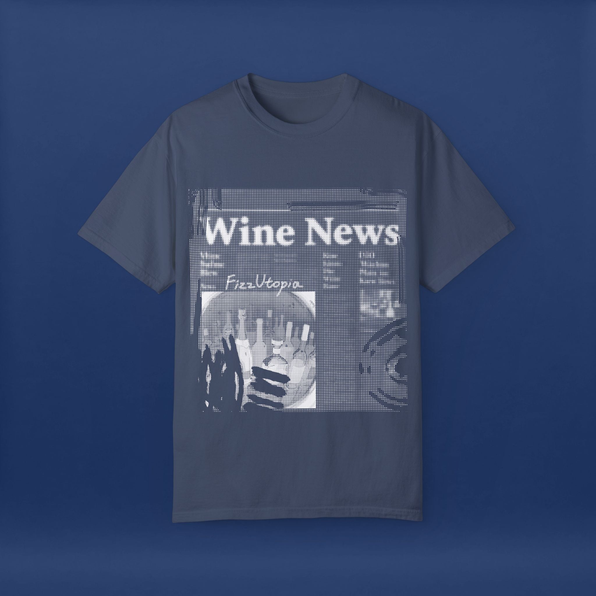 wine news - Summer Short Sleeve Graphic Tee for Men & Women（white）