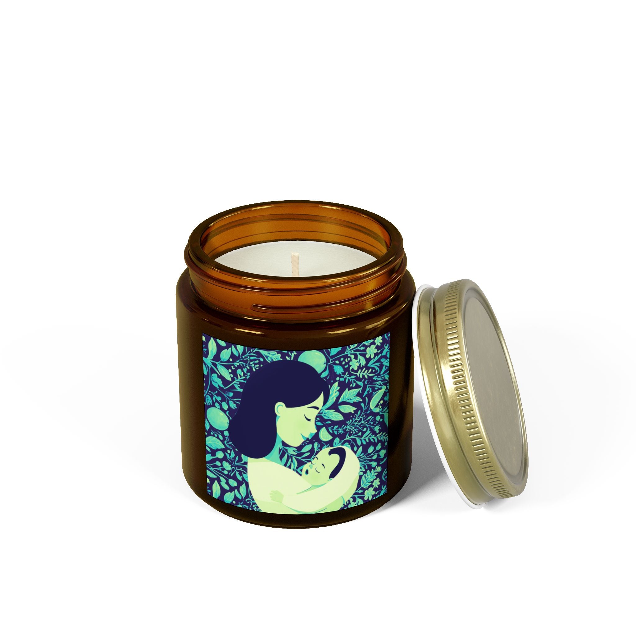 Copy of Copy of Scented Candle - Coconut Apricot Wax, Floral Mother's Love Design