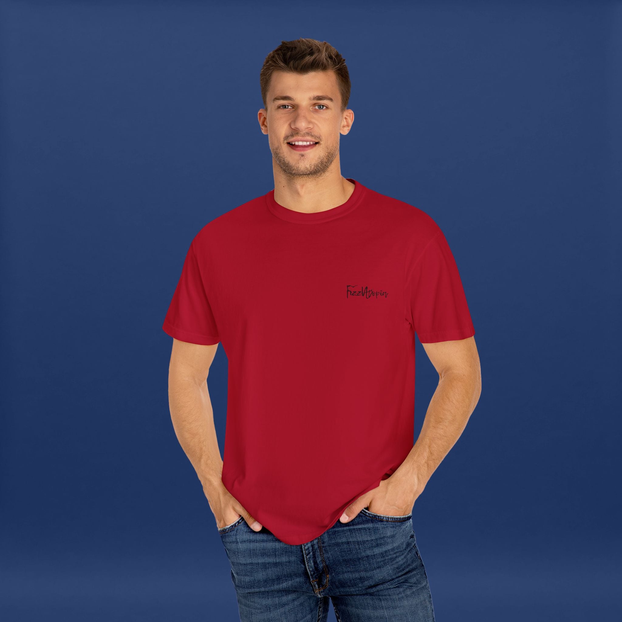 Digital Distortion Typography- Summer Short Sleeve Graphic Tee for Men & Women