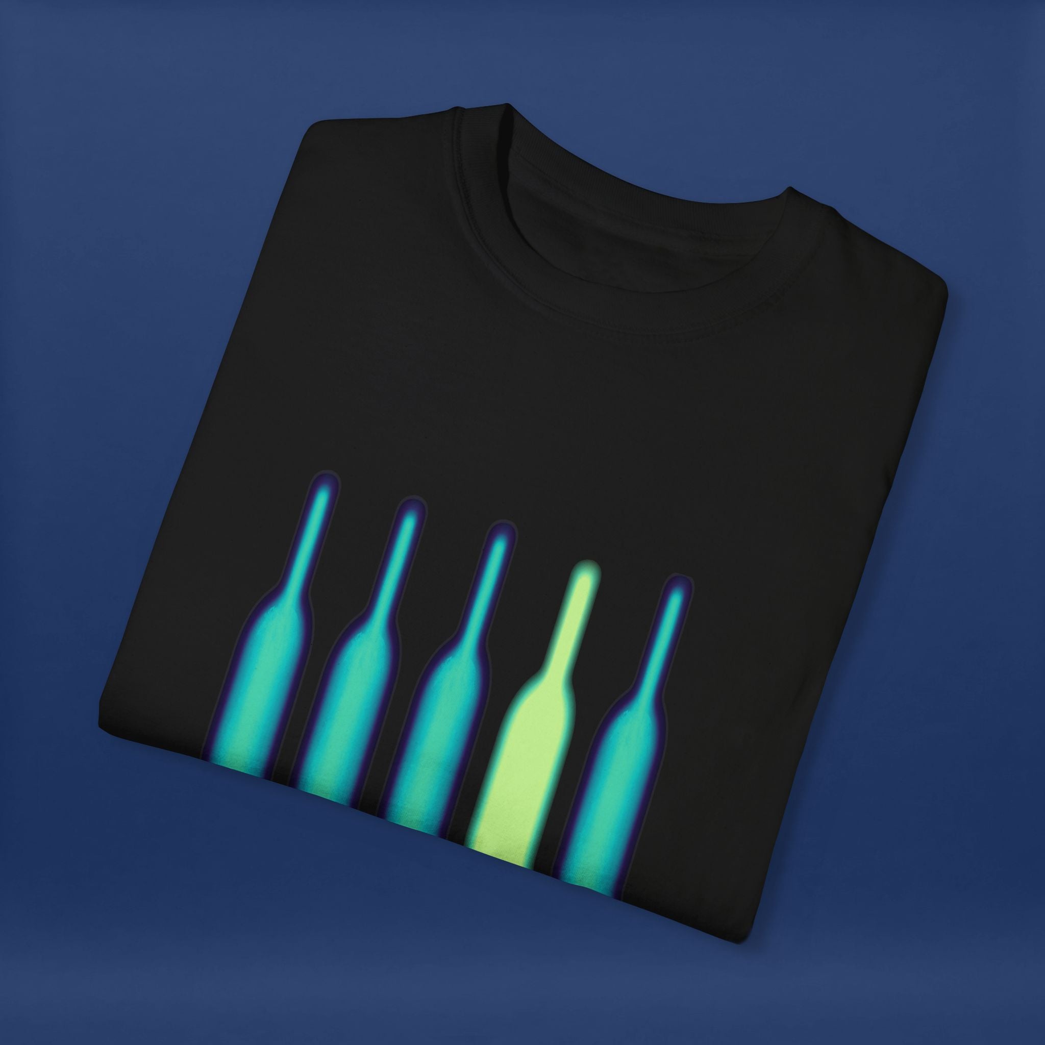Cyberpunk Neon Vodka  Summer Short Sleeve Graphic Tee for Men & Women