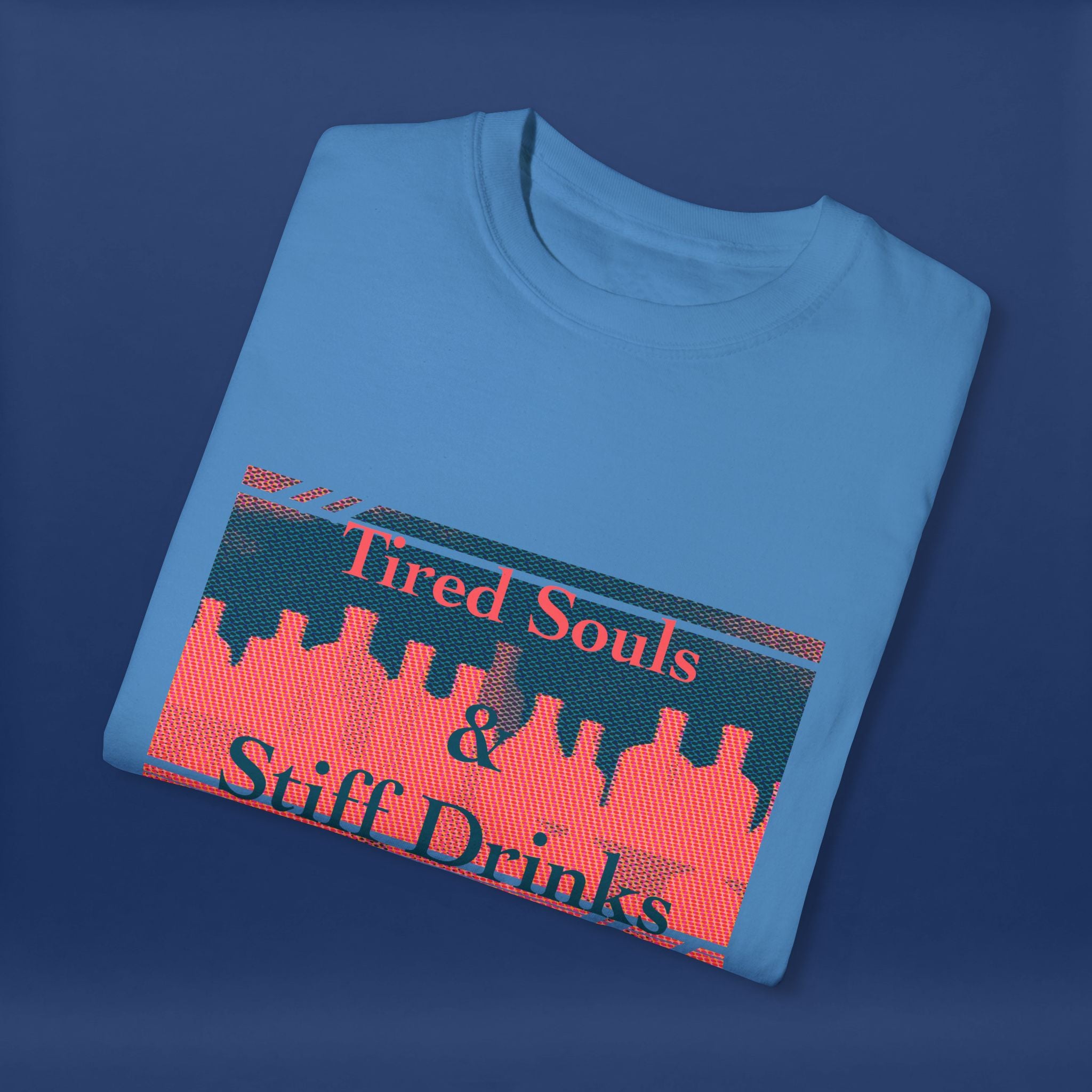Pop Art Style Liquor Bottle - Summer Short Sleeve Graphic Tee for Men & Women