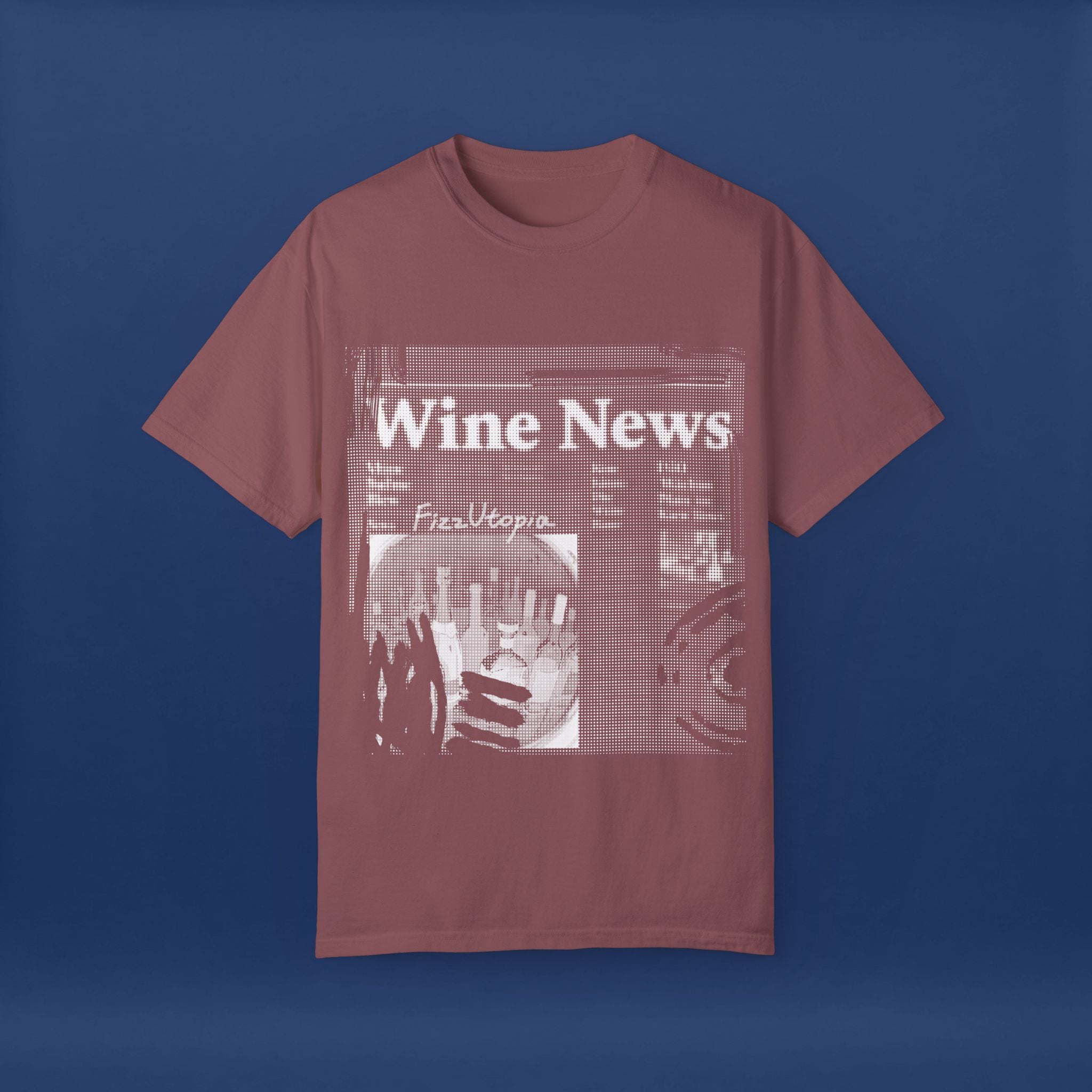 wine news - Summer Short Sleeve Graphic Tee for Men & Women（white）