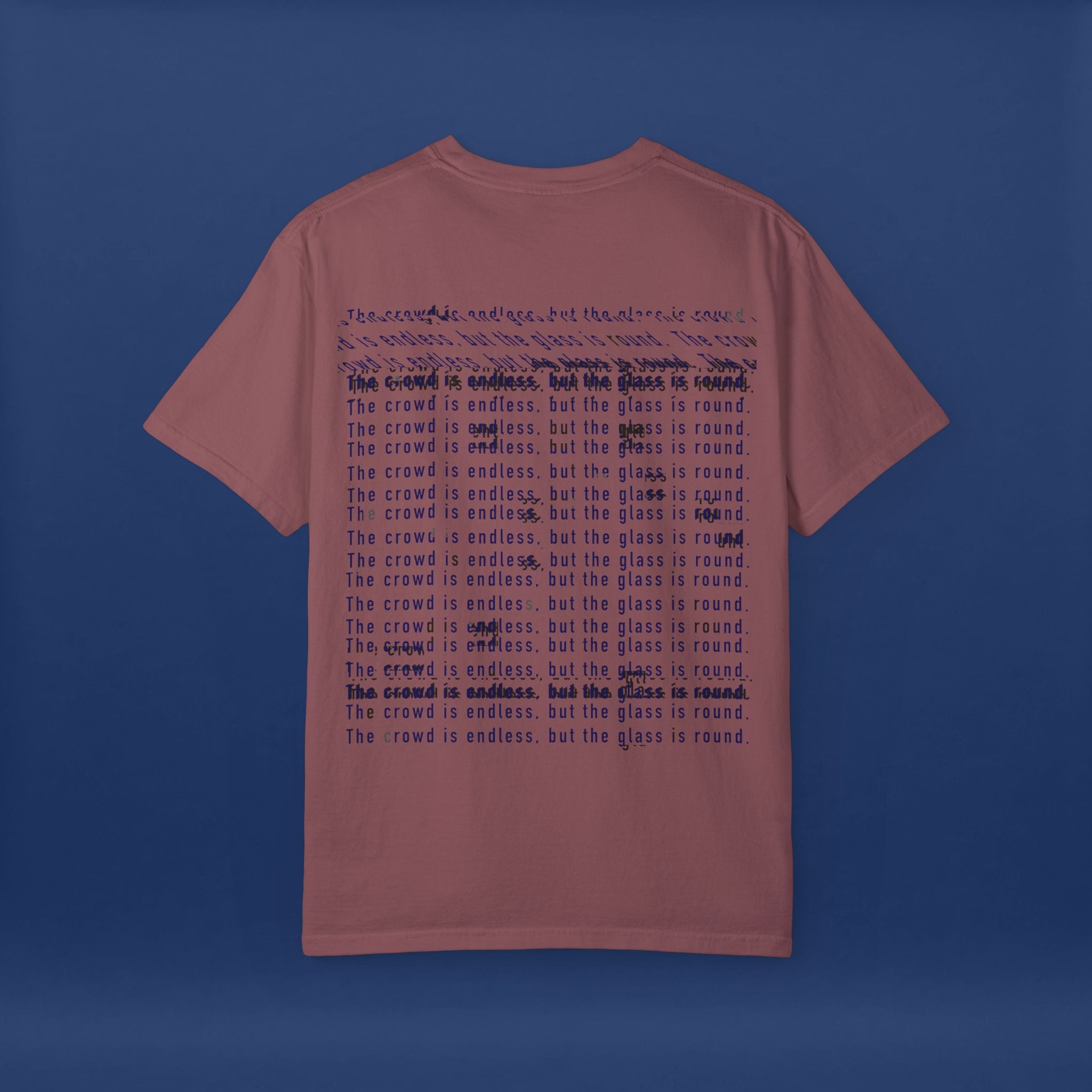 Digital Distortion Typography- Summer Short Sleeve Graphic Tee for Men & Women