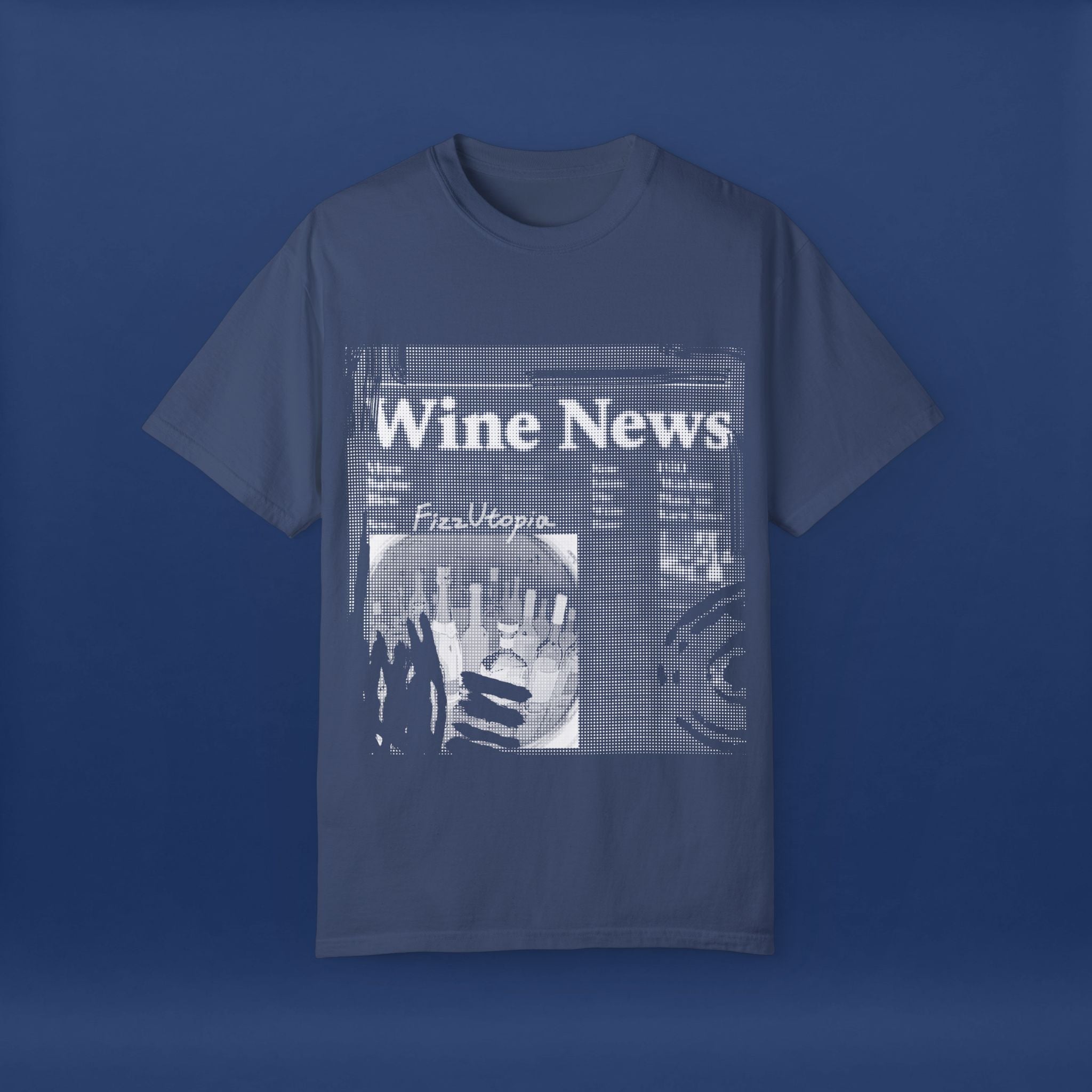 wine news - Summer Short Sleeve Graphic Tee for Men & Women（white）