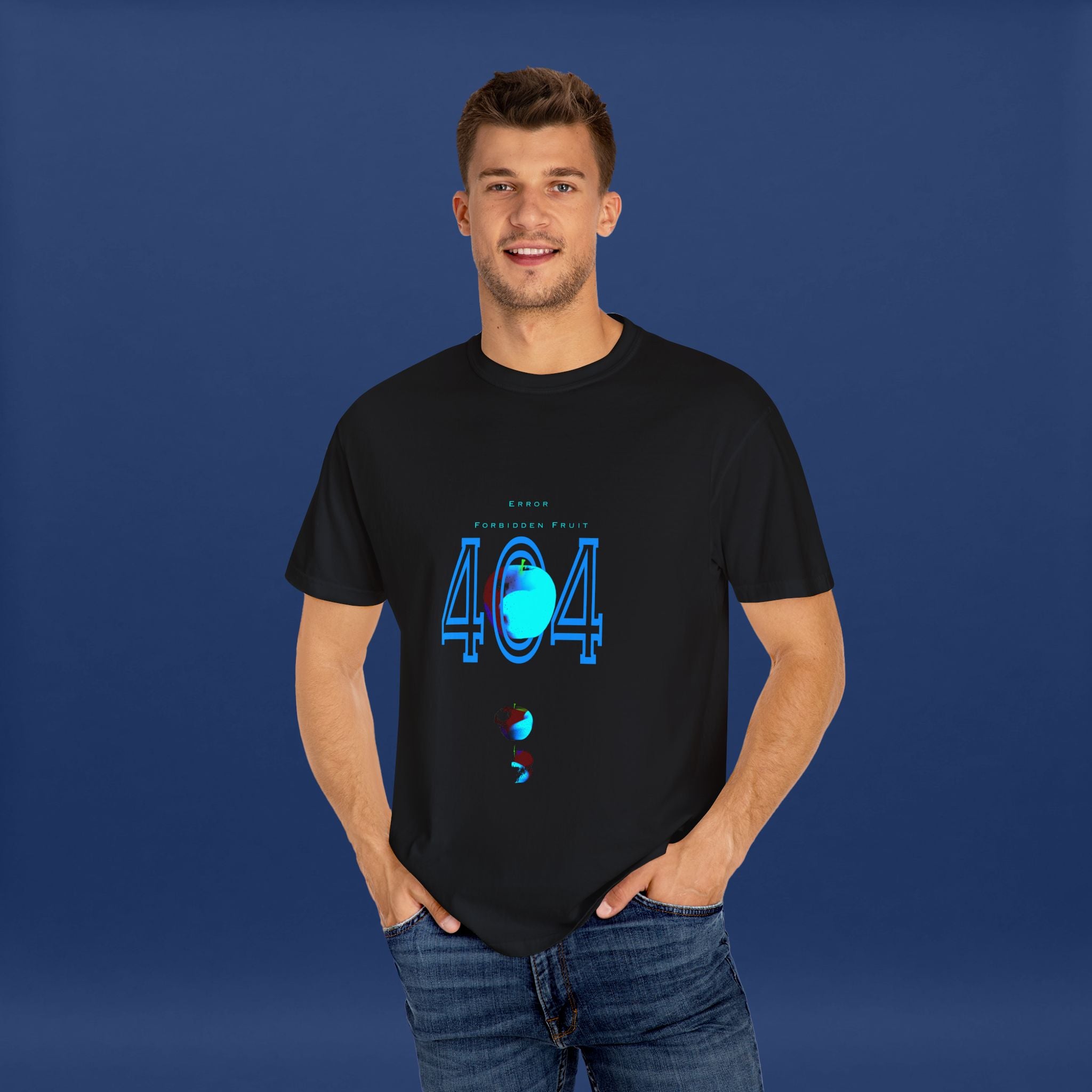 404apple T-Shirt - Summer Short Sleeve Graphic Tee for Men & Women