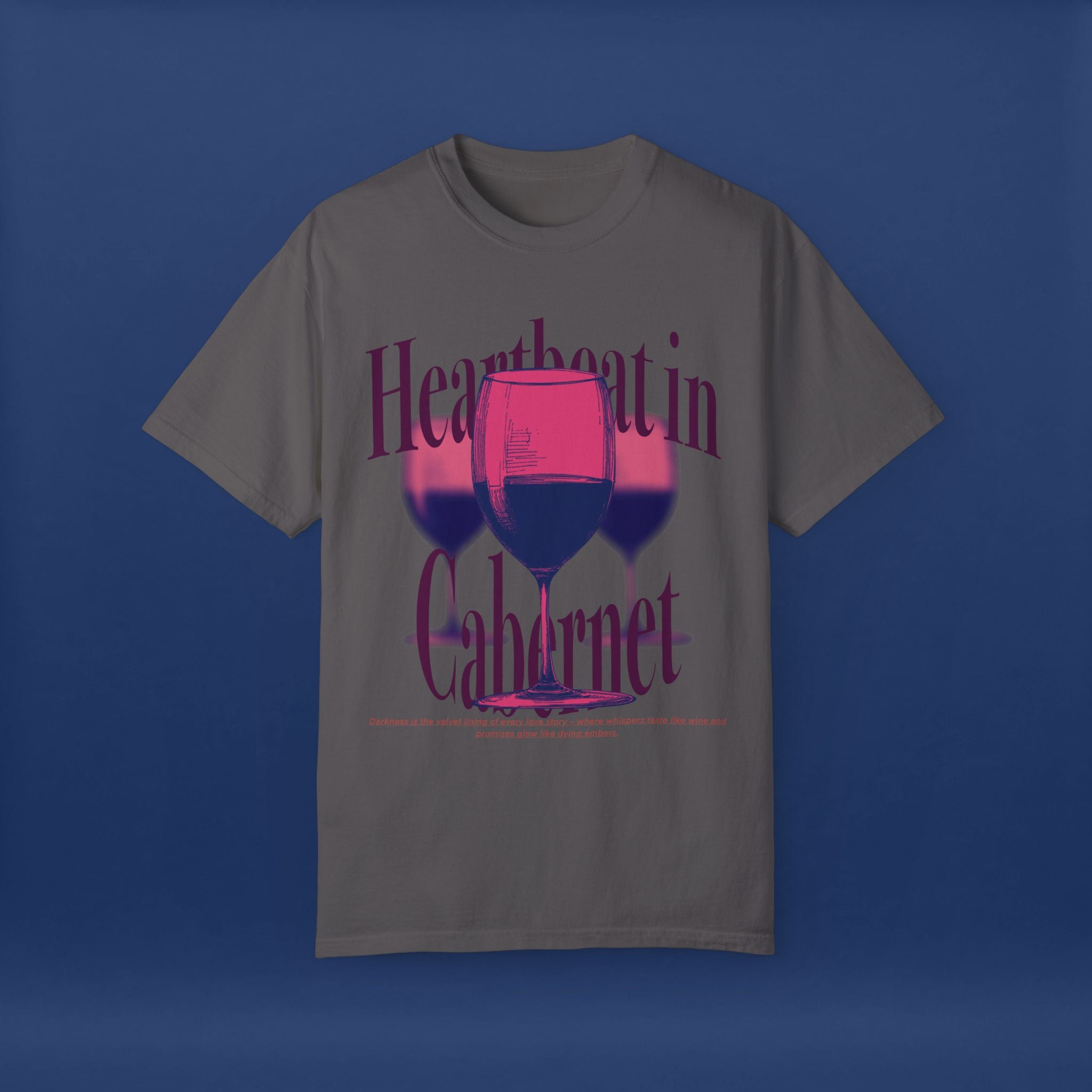 Red Wine Glass - Summer Short Sleeve Graphic Tee for Men & Women