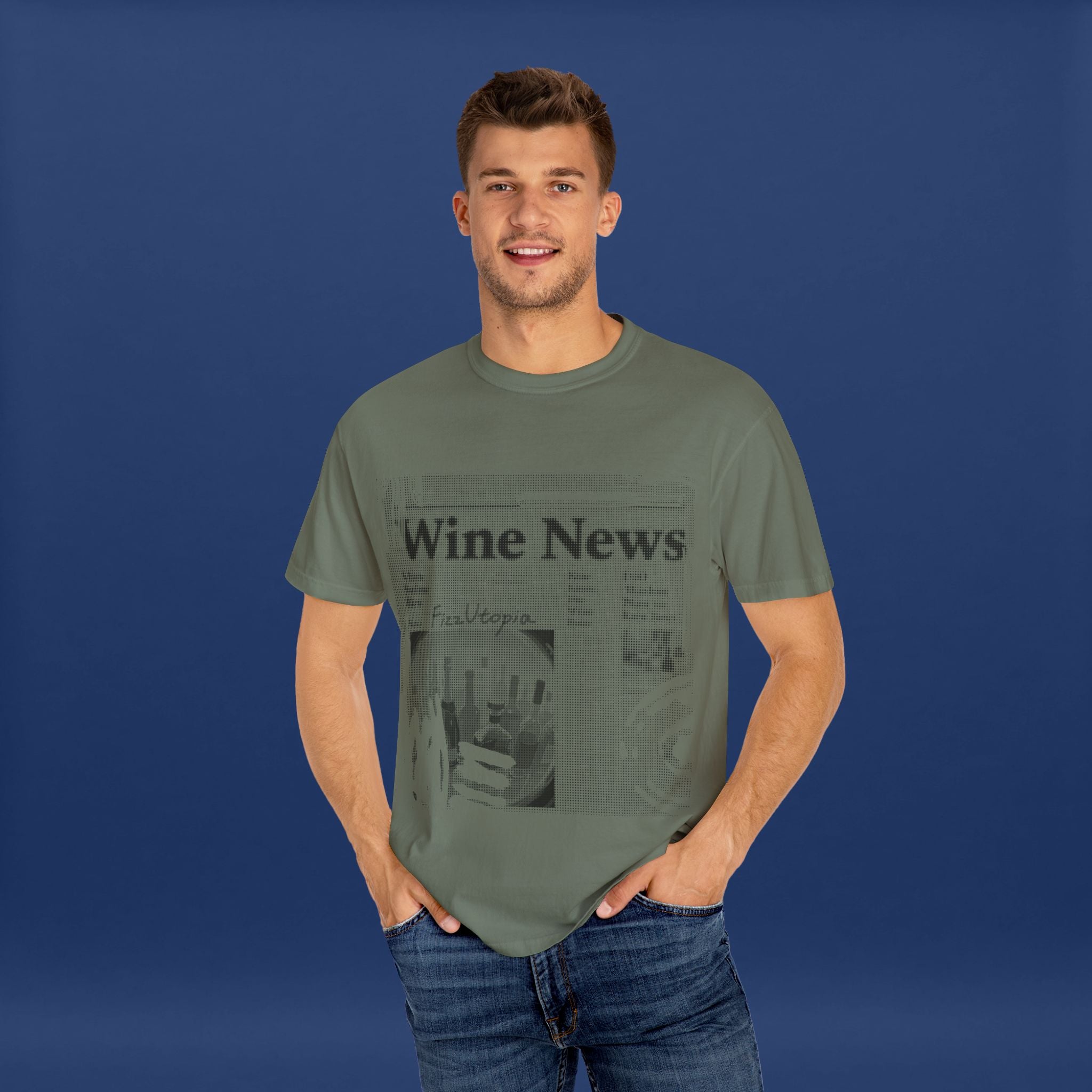 wine news - Summer Short Sleeve Graphic Tee for Men & Women（black）