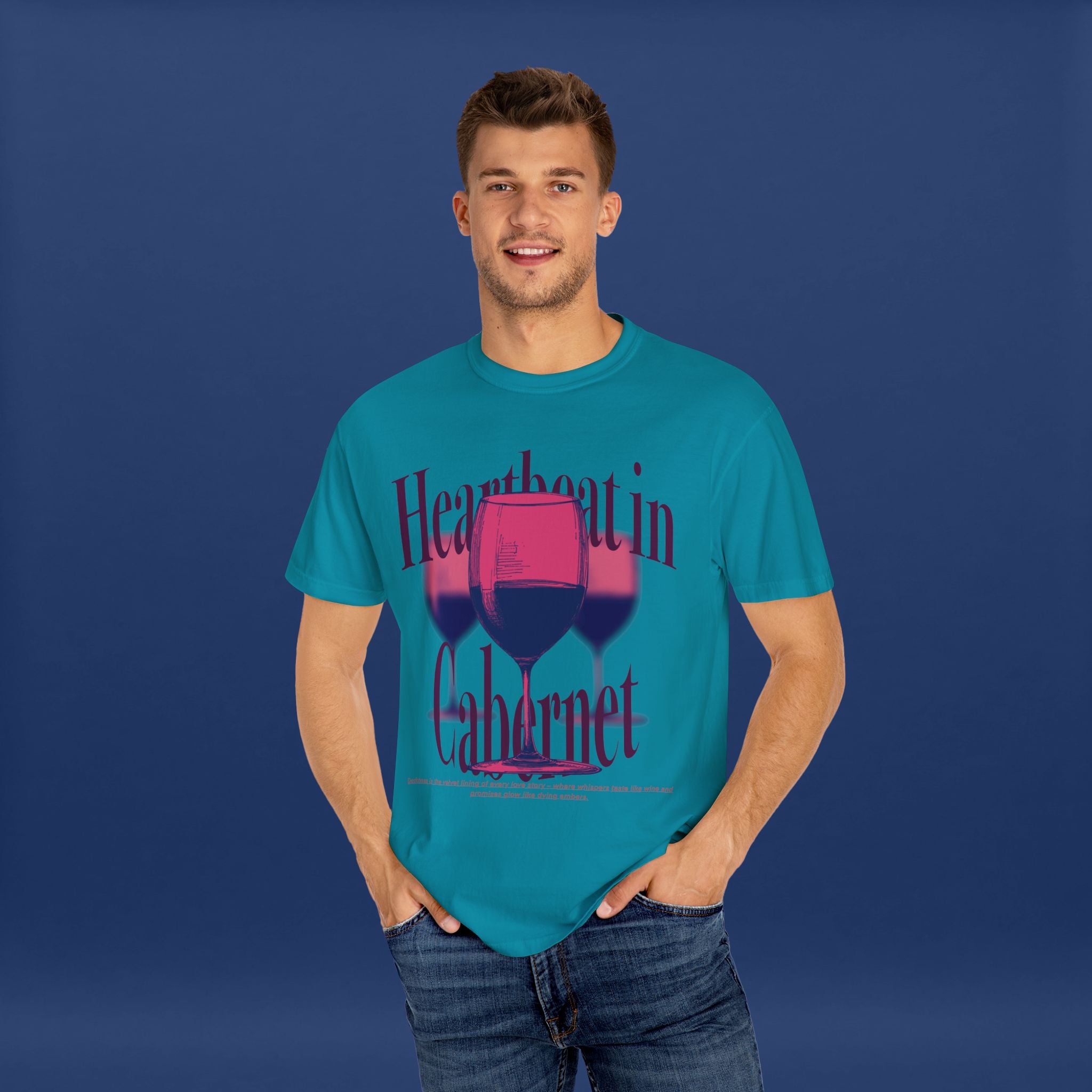 Red Wine Glass - Summer Short Sleeve Graphic Tee for Men & Women
