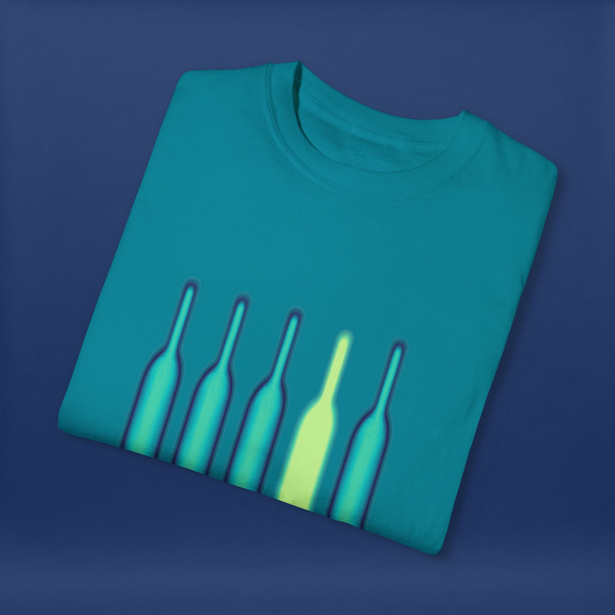 Cyberpunk Neon Vodka  Summer Short Sleeve Graphic Tee for Men & Women