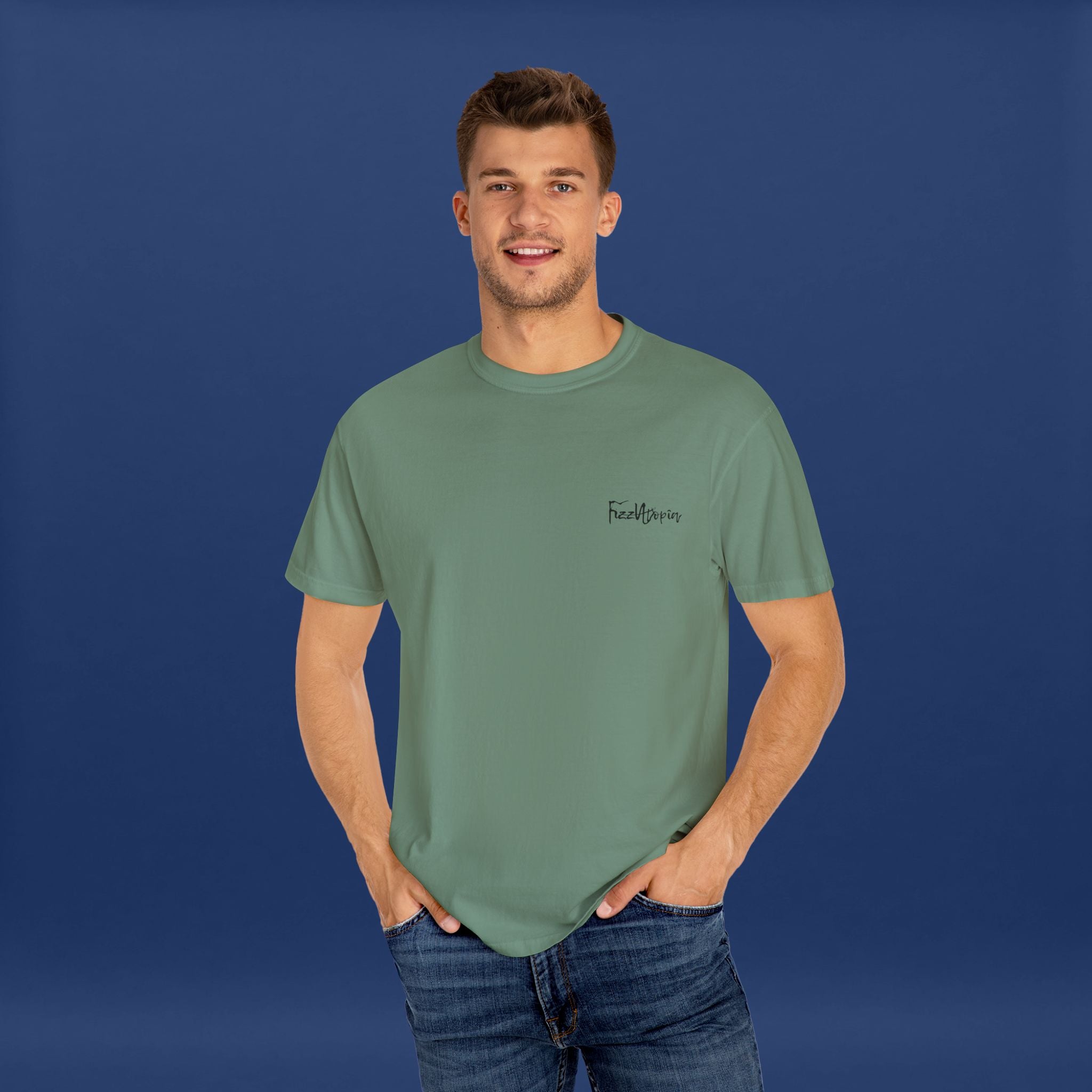 Digital Distortion Typography- Summer Short Sleeve Graphic Tee for Men & Women