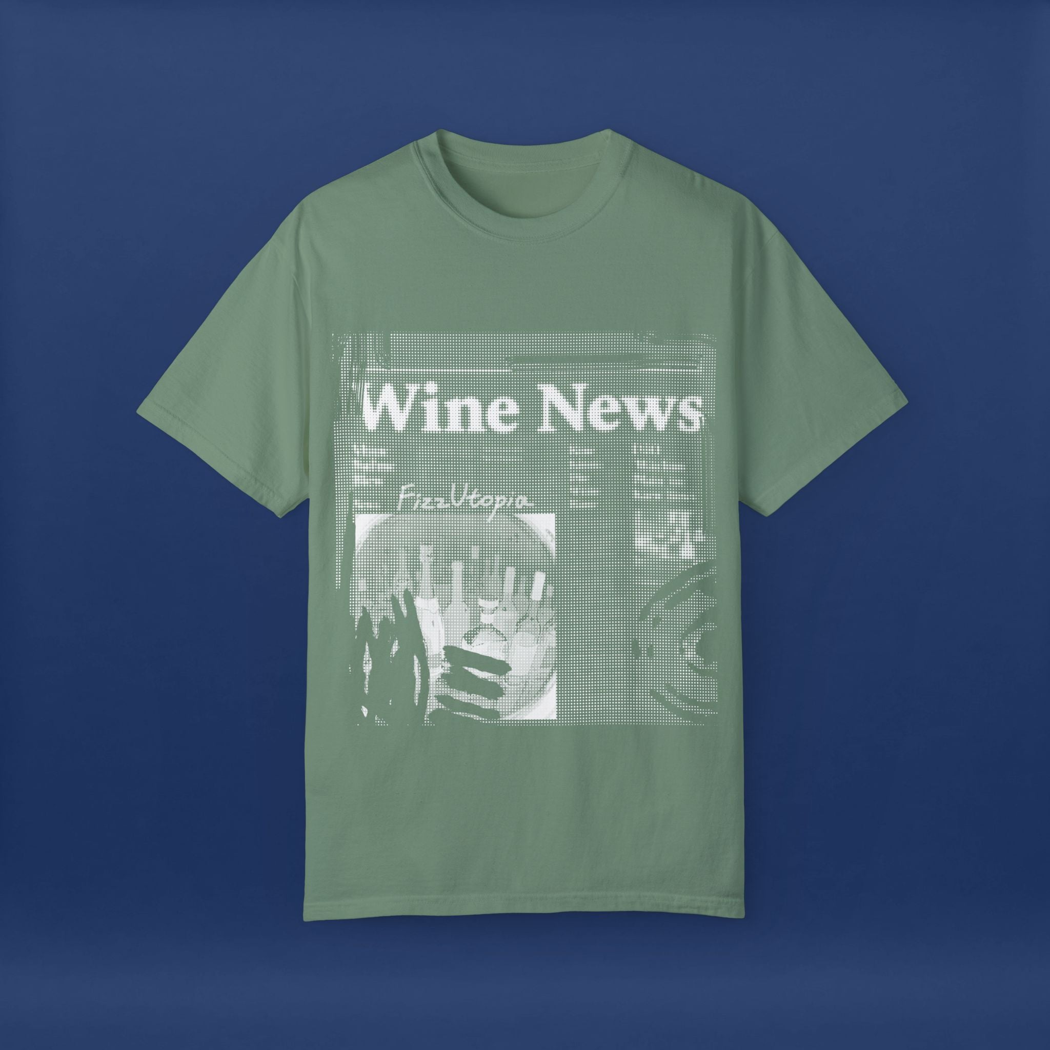 wine news - Summer Short Sleeve Graphic Tee for Men & Women（white）