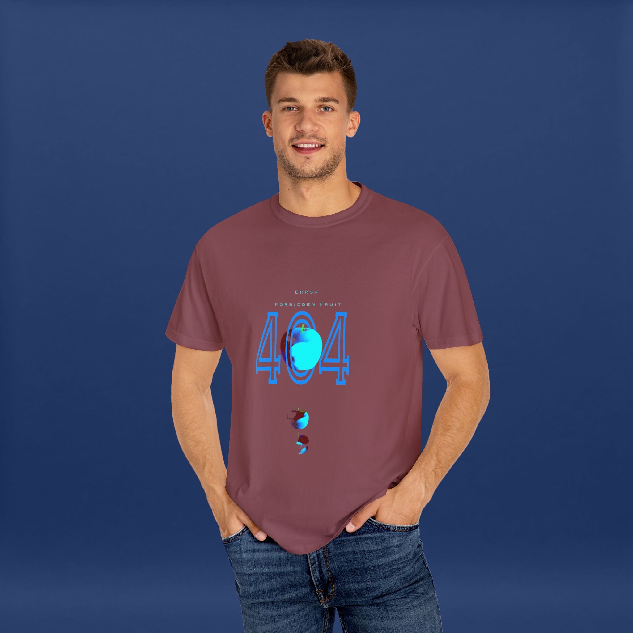404apple T-Shirt - Summer Short Sleeve Graphic Tee for Men & Women