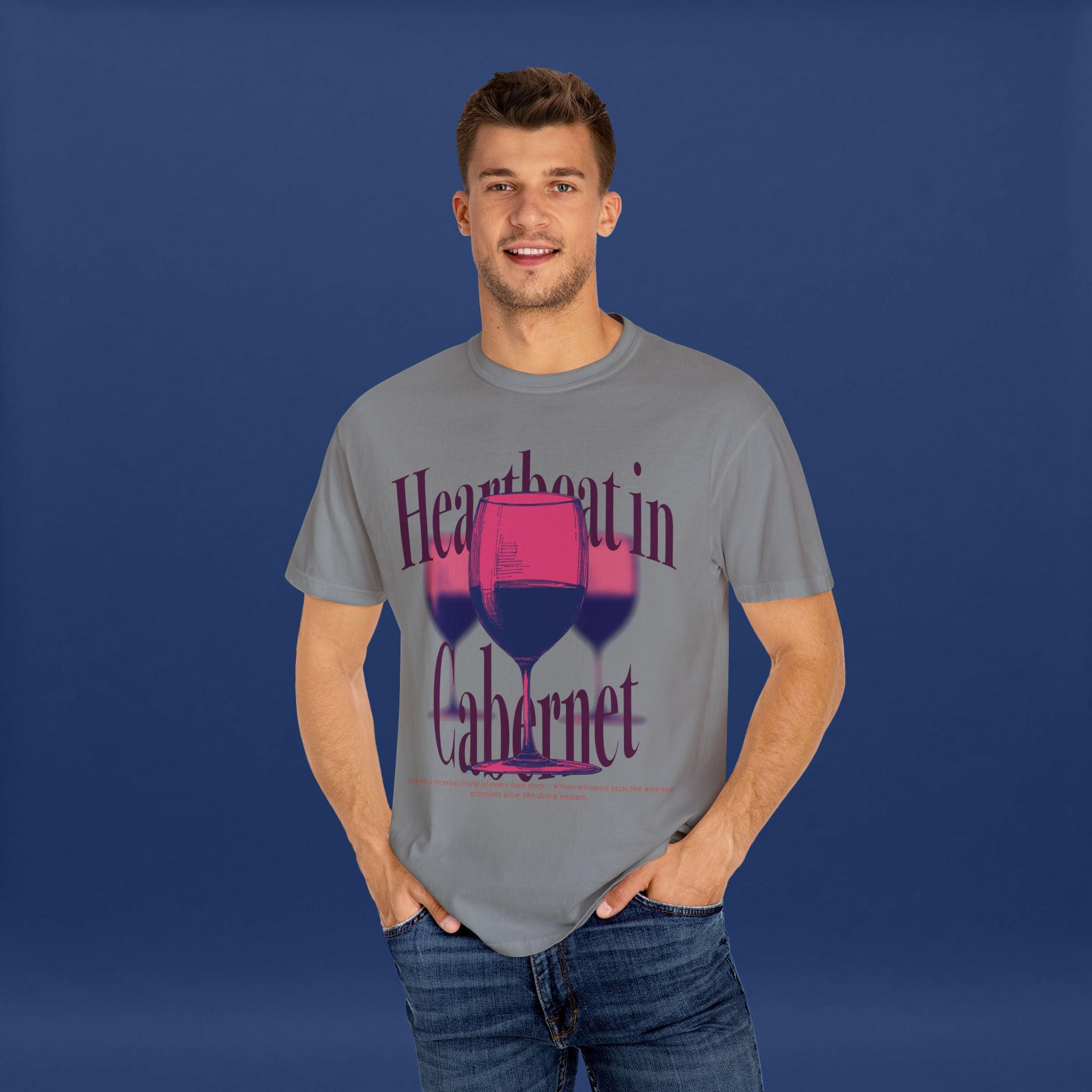 Red Wine Glass - Summer Short Sleeve Graphic Tee for Men & Women