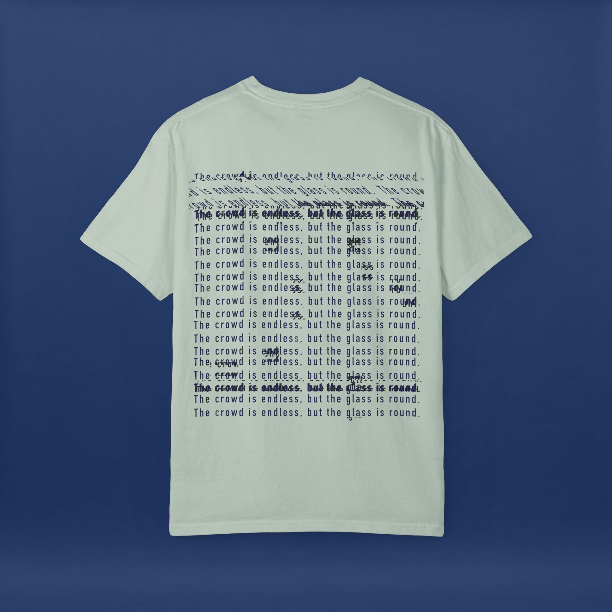 Digital Distortion Typography- Summer Short Sleeve Graphic Tee for Men & Women