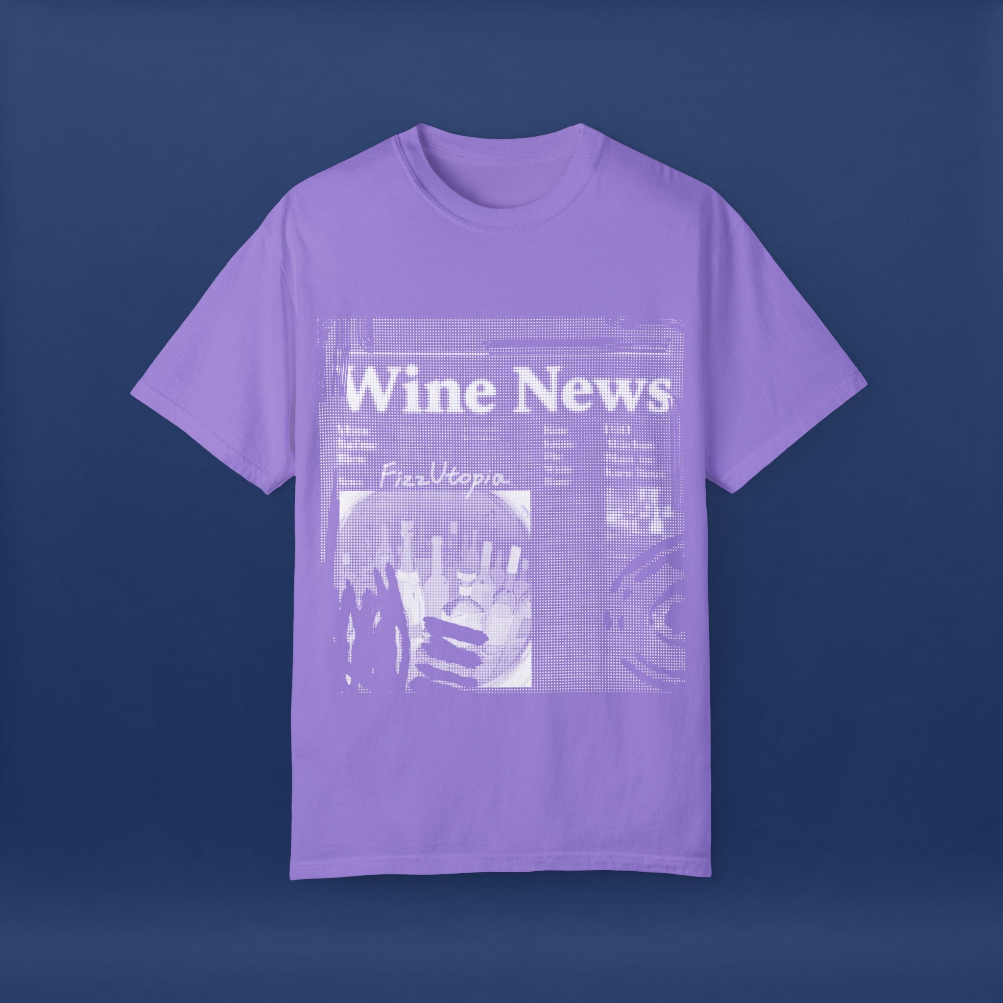 wine news - Summer Short Sleeve Graphic Tee for Men & Women（white）