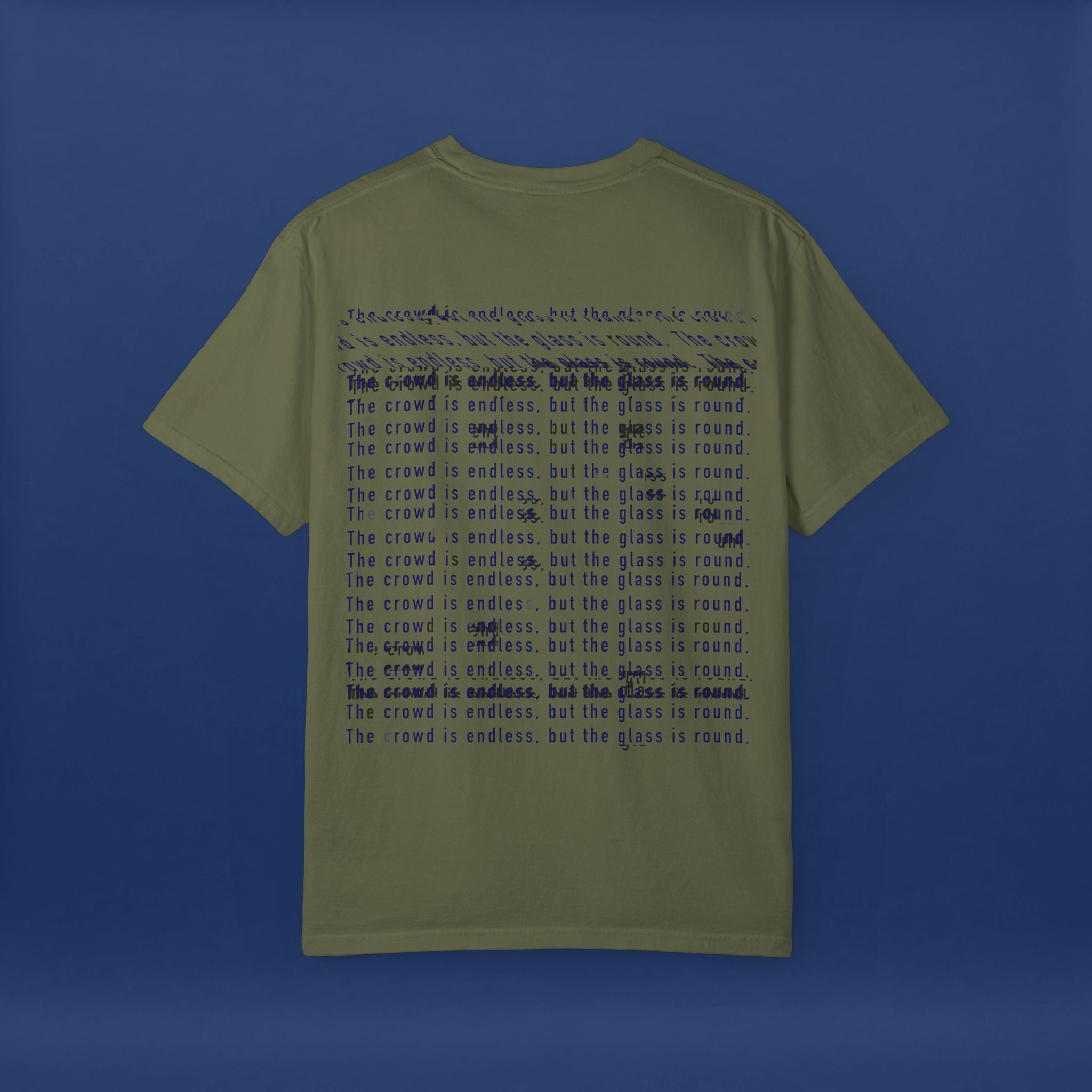 Digital Distortion Typography- Summer Short Sleeve Graphic Tee for Men & Women