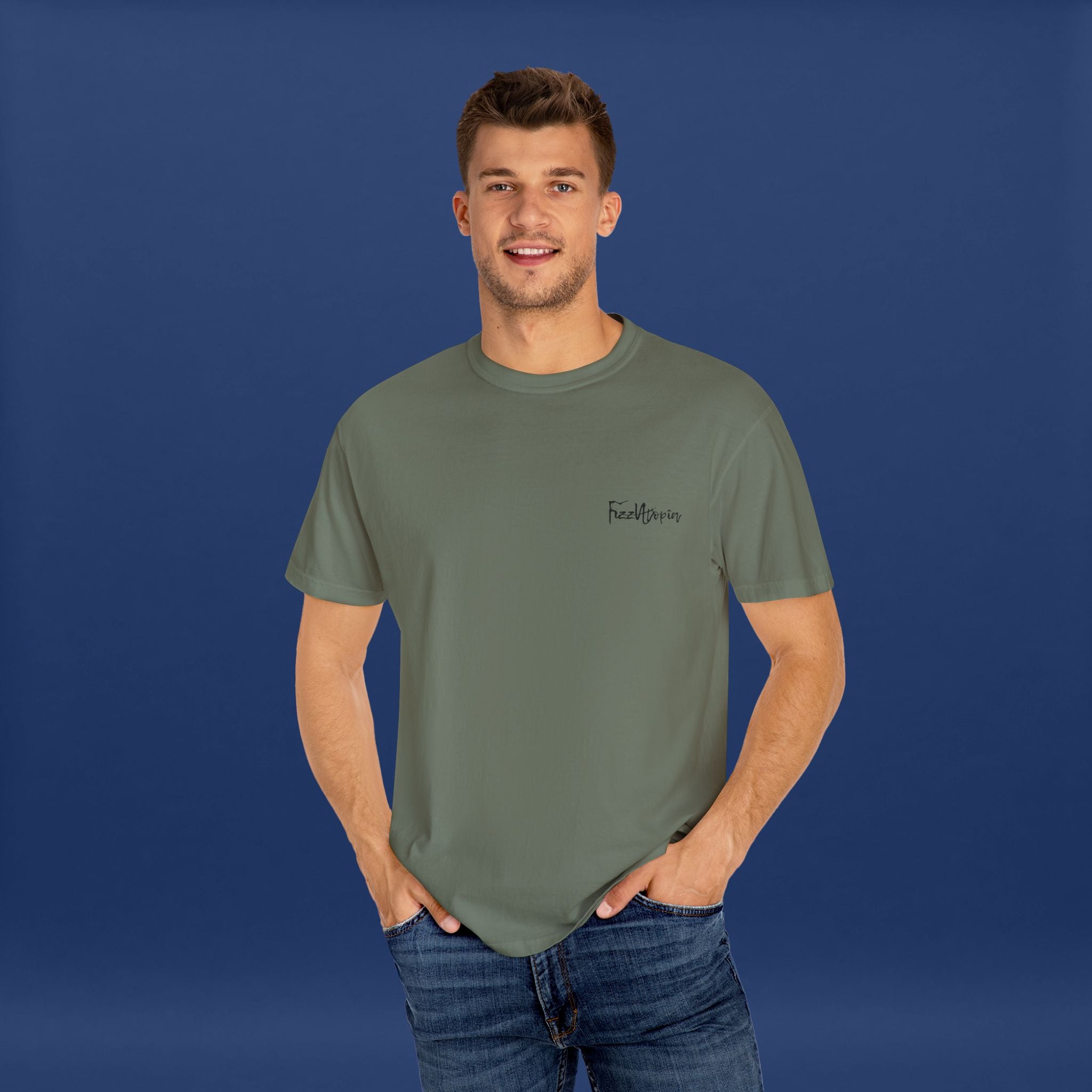 Digital Distortion Typography- Summer Short Sleeve Graphic Tee for Men & Women