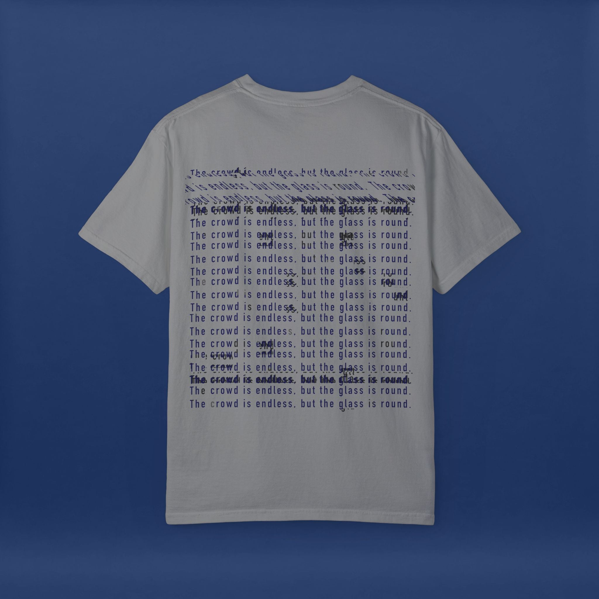 Digital Distortion Typography- Summer Short Sleeve Graphic Tee for Men & Women