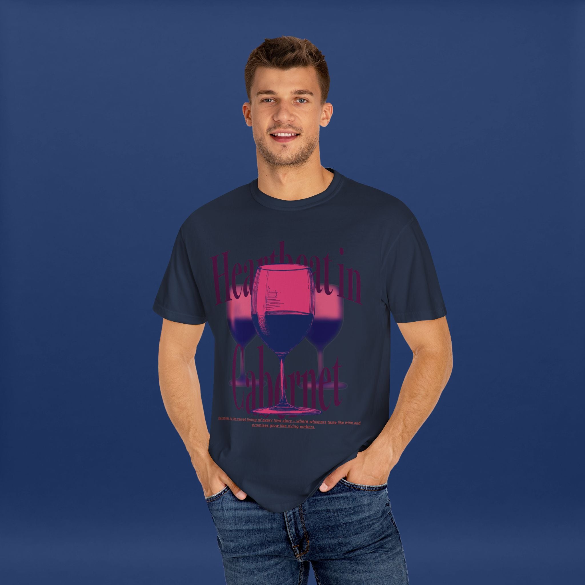 Red Wine Glass - Summer Short Sleeve Graphic Tee for Men & Women